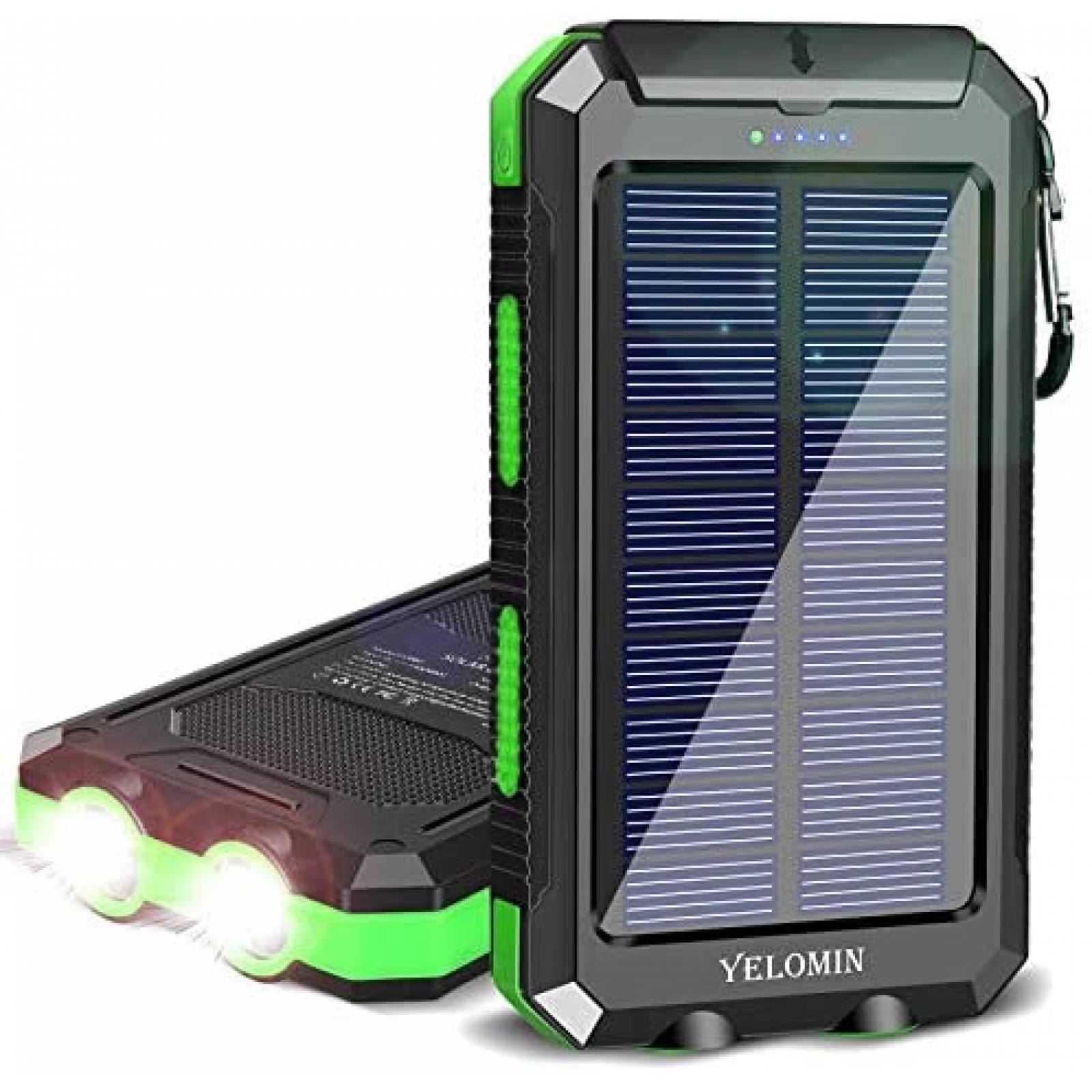 Cargador Solar YELOMIN S1008D Impermeable Compatible -Negro