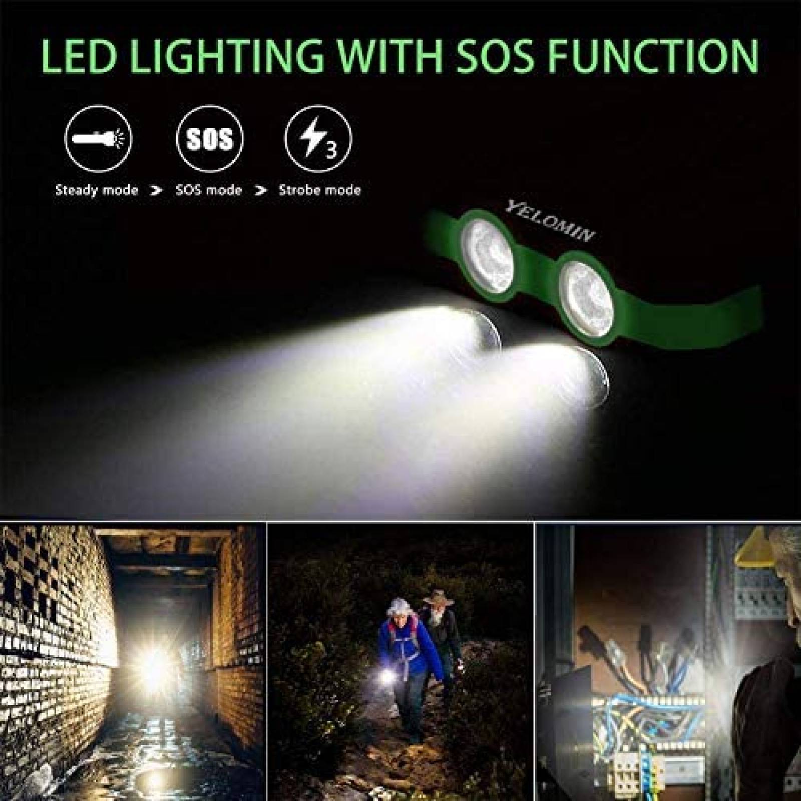 Cargador Solar YELOMIN S1008D Impermeable Compatible -Negro