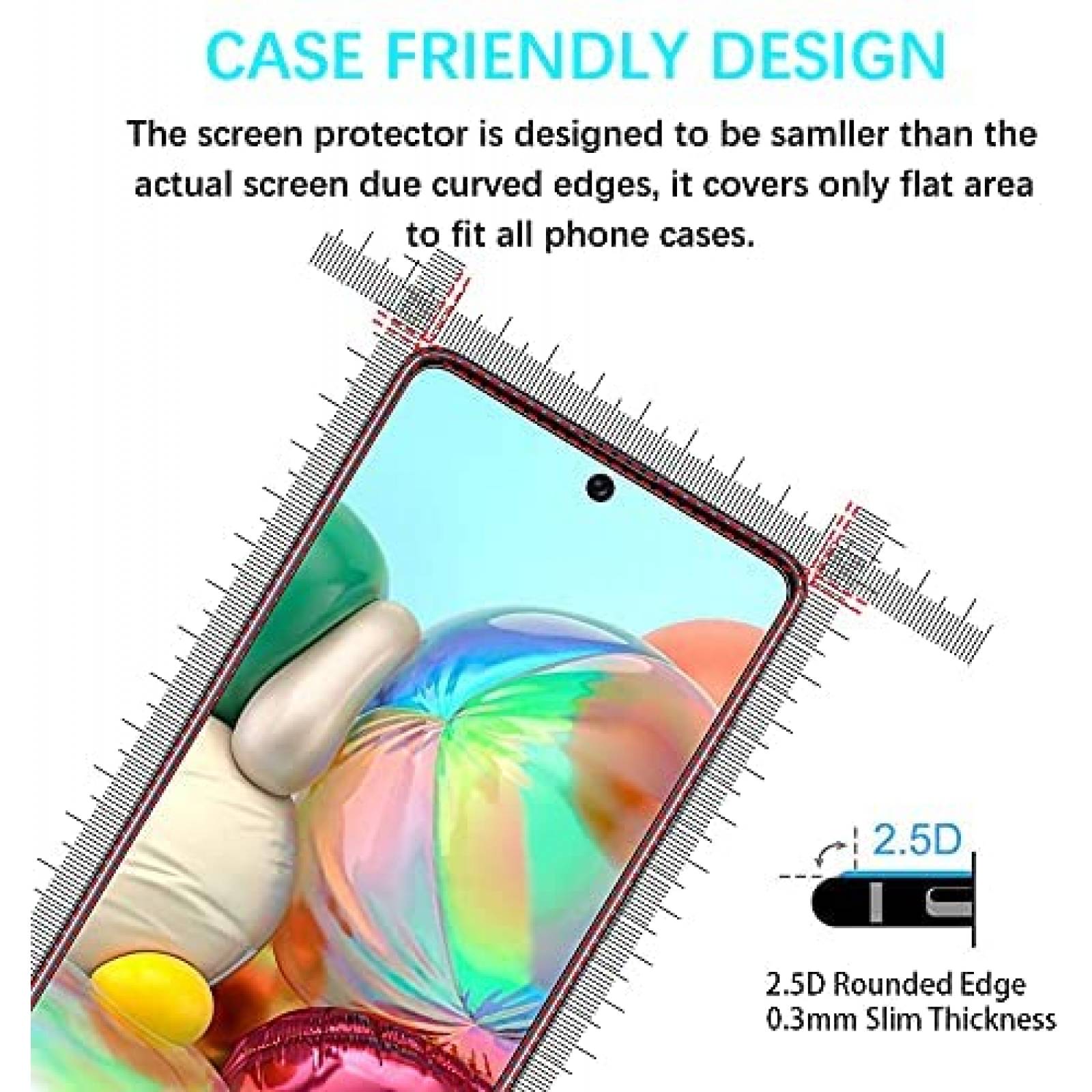 Protector de pantalla VARWANEO para Samsung Galaxy A71