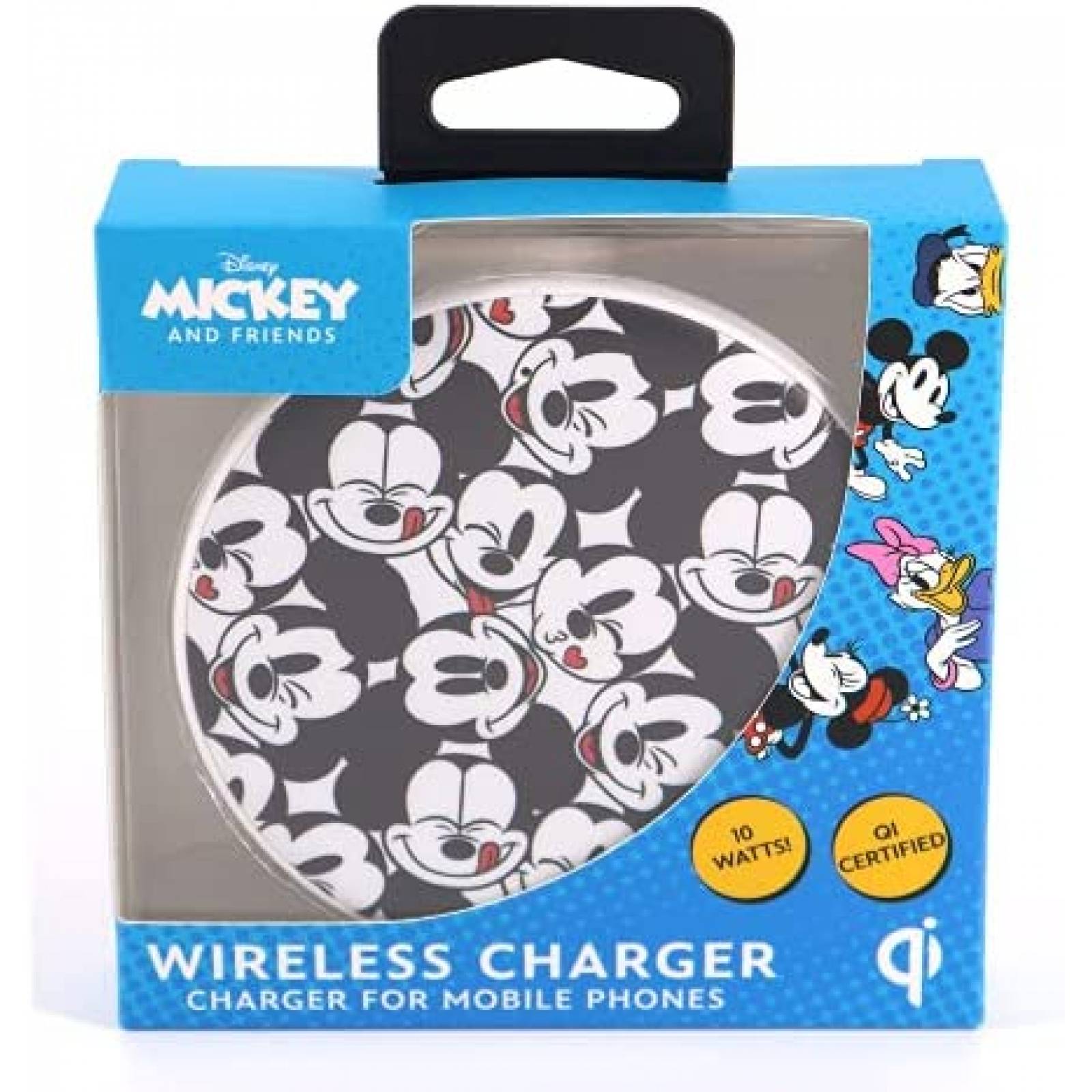 Cargador de Pad Disney Qi de 10W para Celular -Mickey Mouse