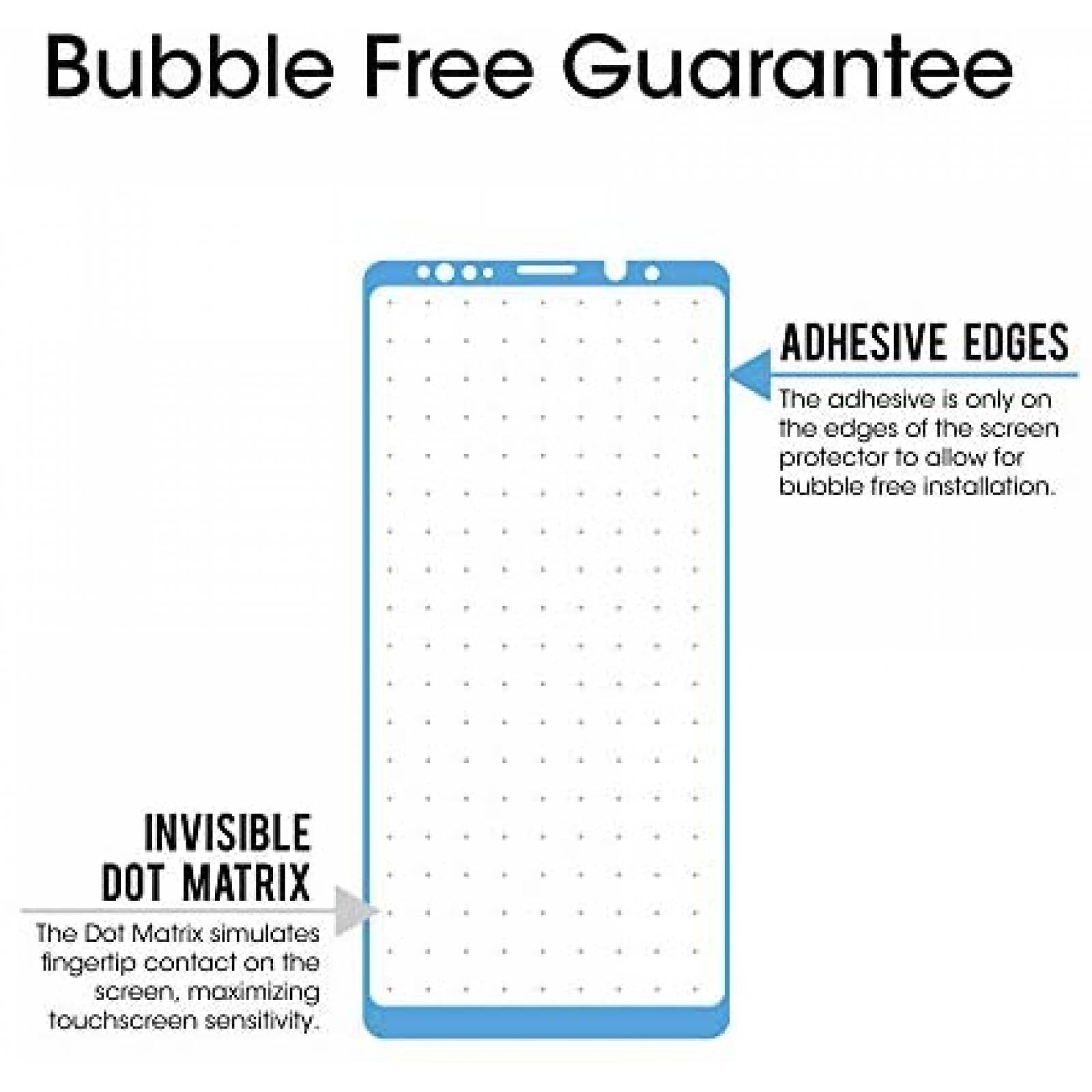 Protector de pantalla amFilm Samsung Galaxy Note 9 -Negro