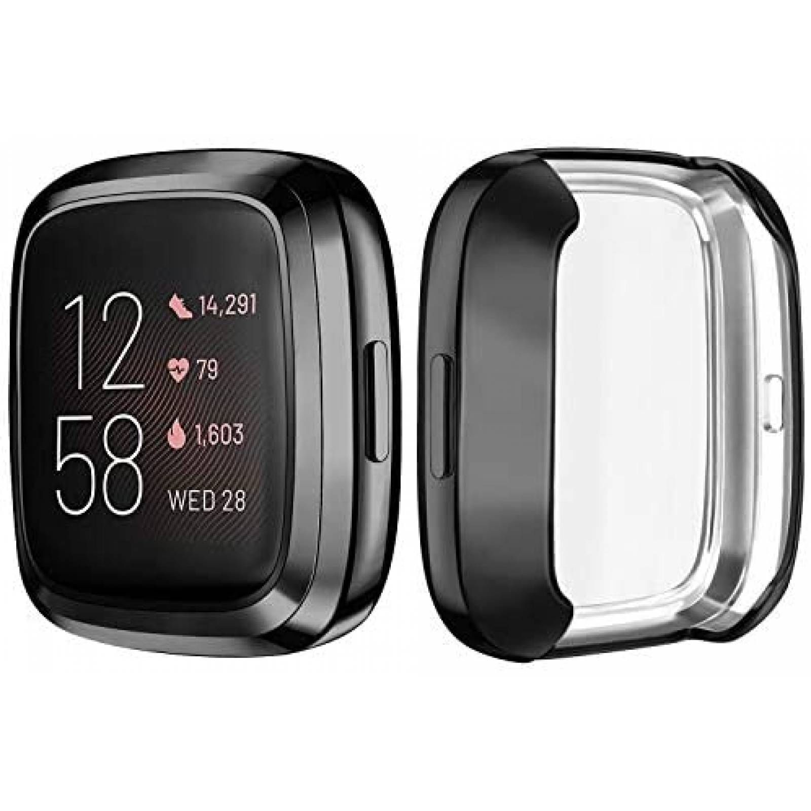 Pack protector Fitbit Versa 2 Mugust x6 -Transparente
