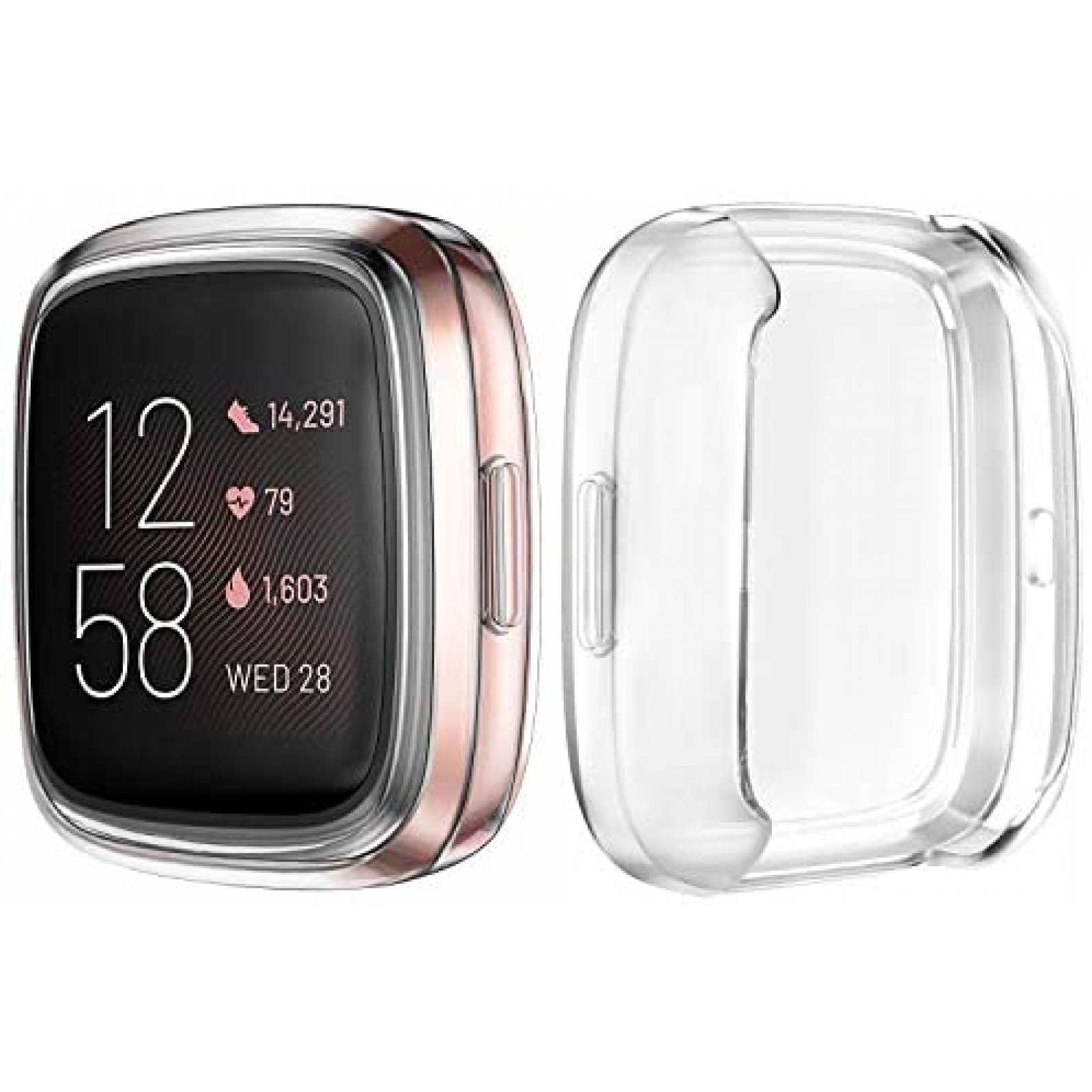 Pack protector Fitbit Versa 2 Mugust x6 -Transparente