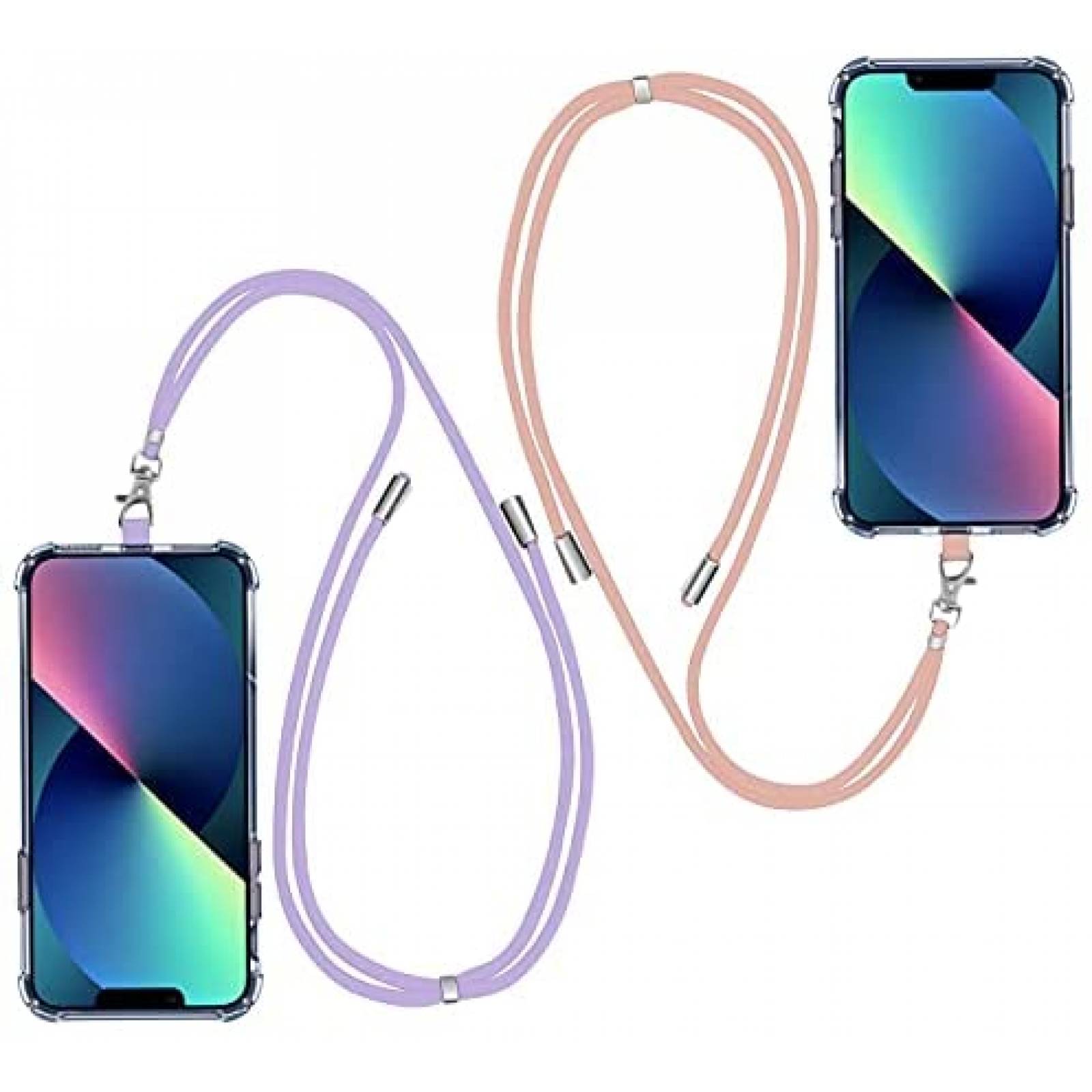 Correas Jasilon 2pzas Ajustable para Celular -Morado/Rosa