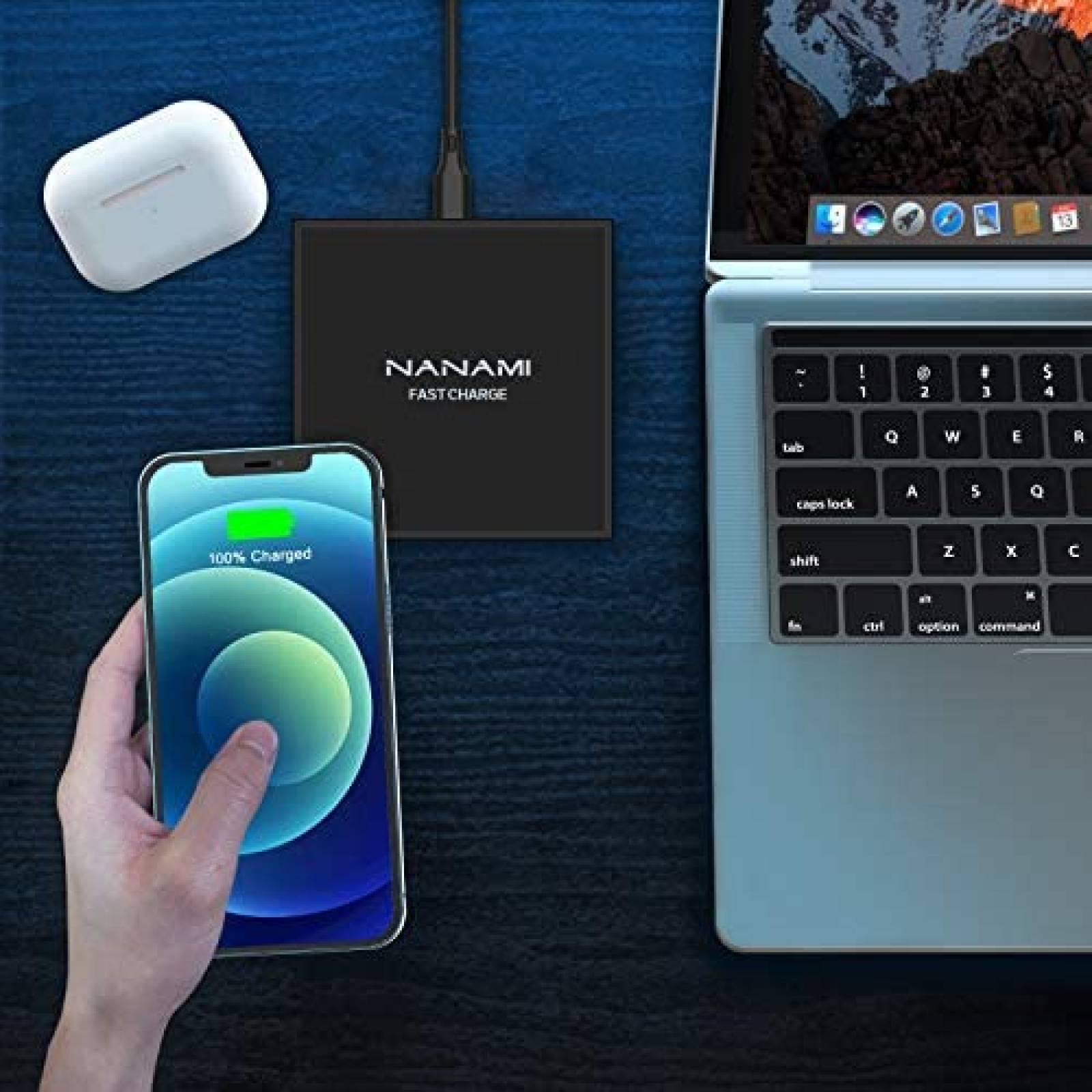 Cargador Inalambrico NANAMI 15W Compatibilidad Universal