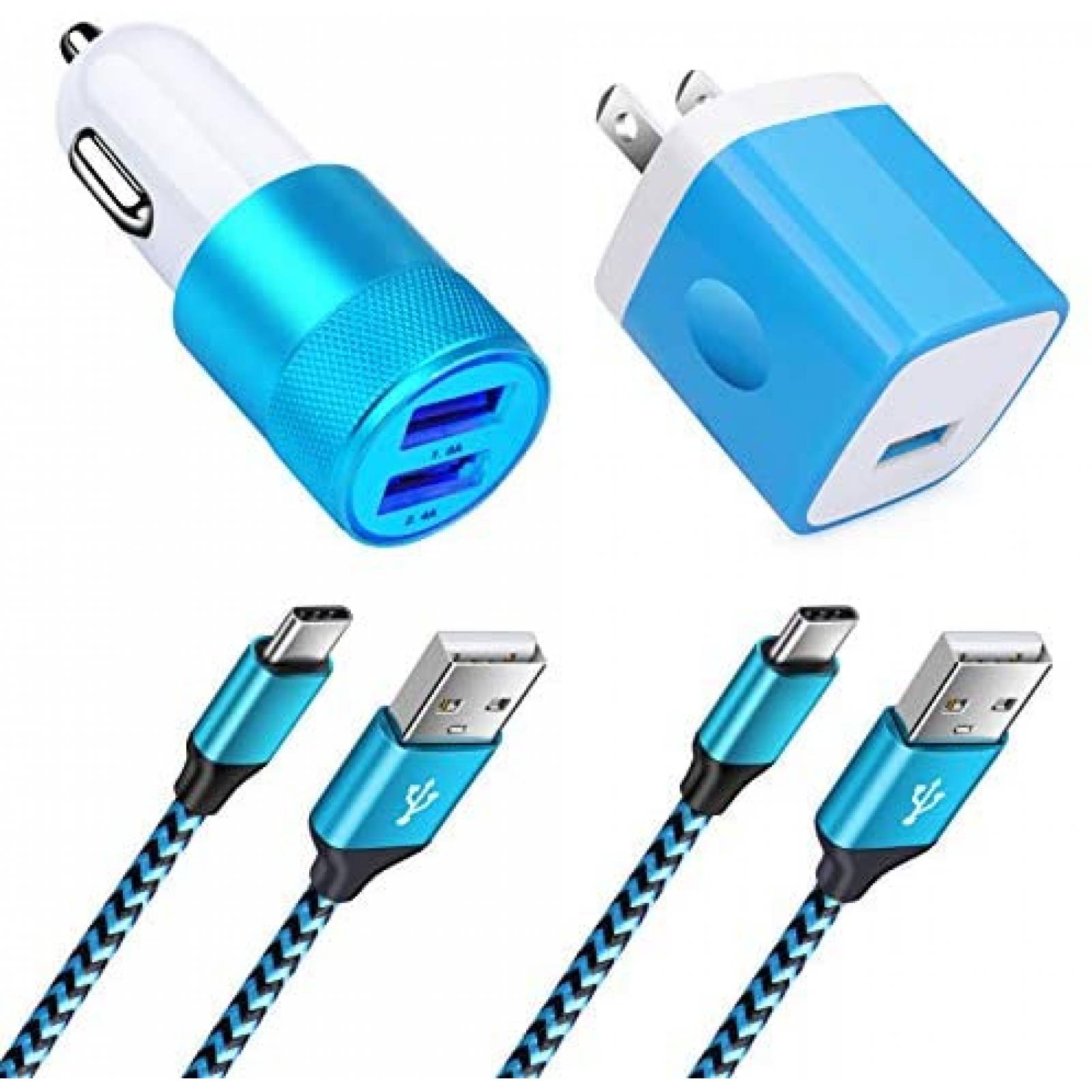 Cargador JoHouer Galaxy A32 Compatible USB C 3.4A -Azul
