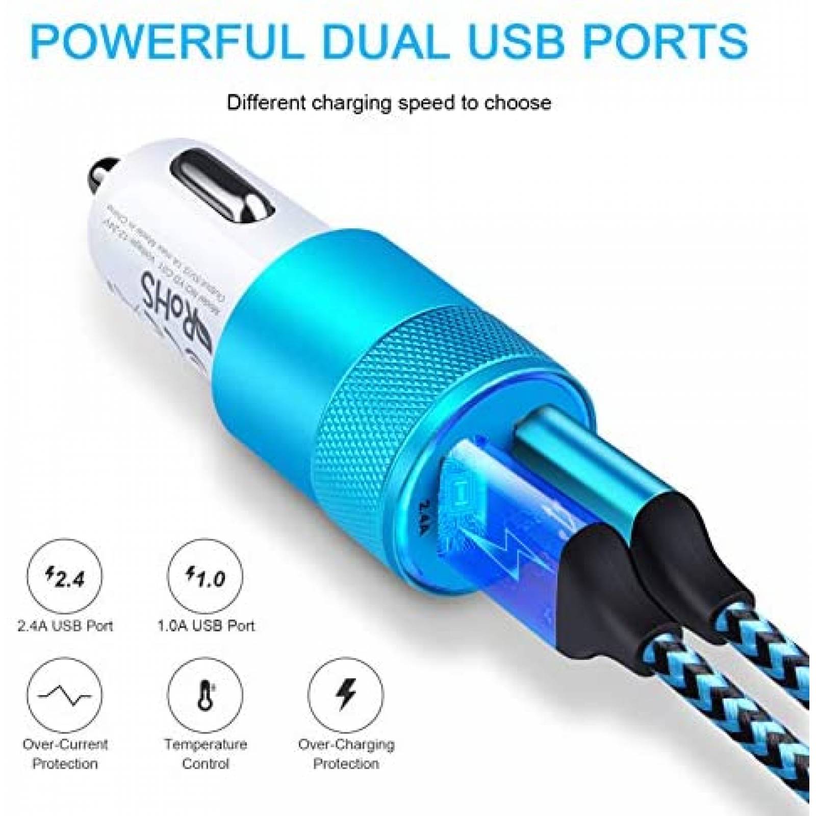 Cargador JoHouer Galaxy A32 Compatible USB C 3.4A -Azul