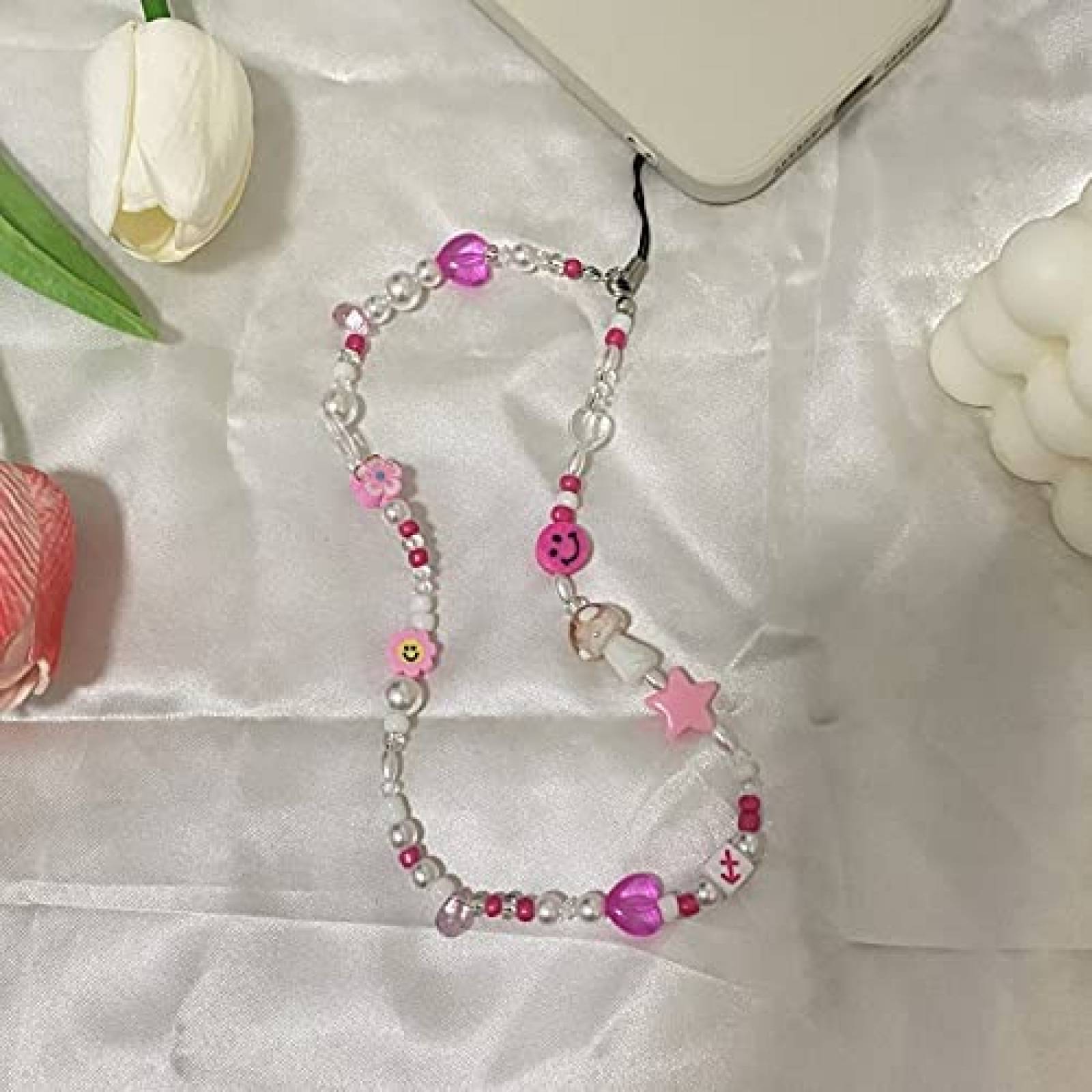 Correa de Decoracion Bqmte Rosa Aries para Celular