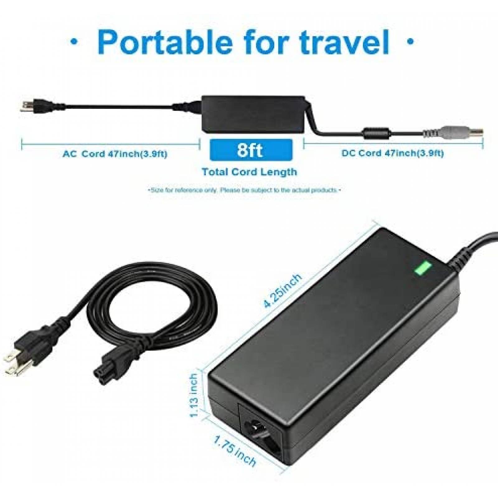 Original Cargador Lenovo 65W Adaptador T400 T410 T420 T430