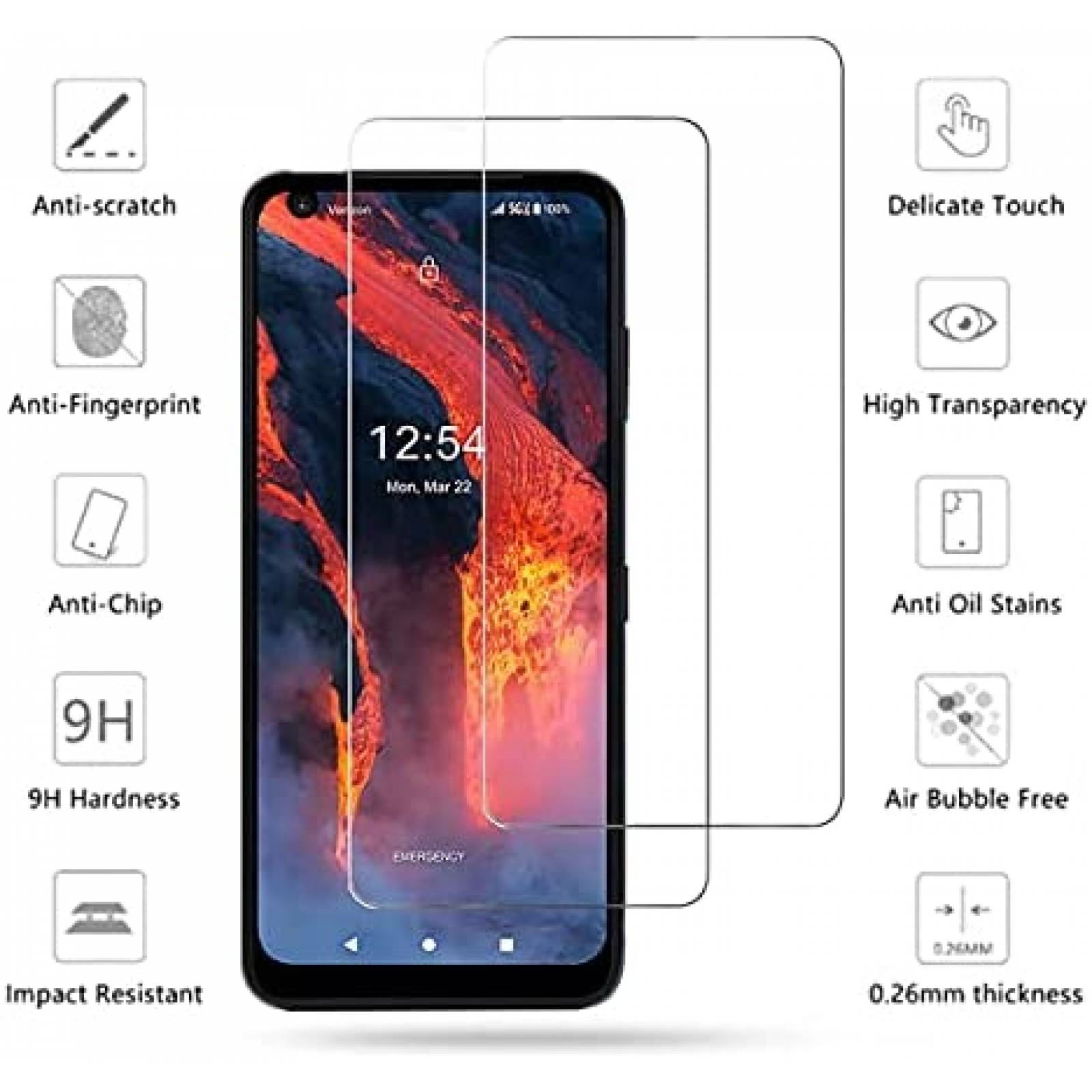 Pack protector Orbic Myra 5G VIESUP x2 -Transparente
