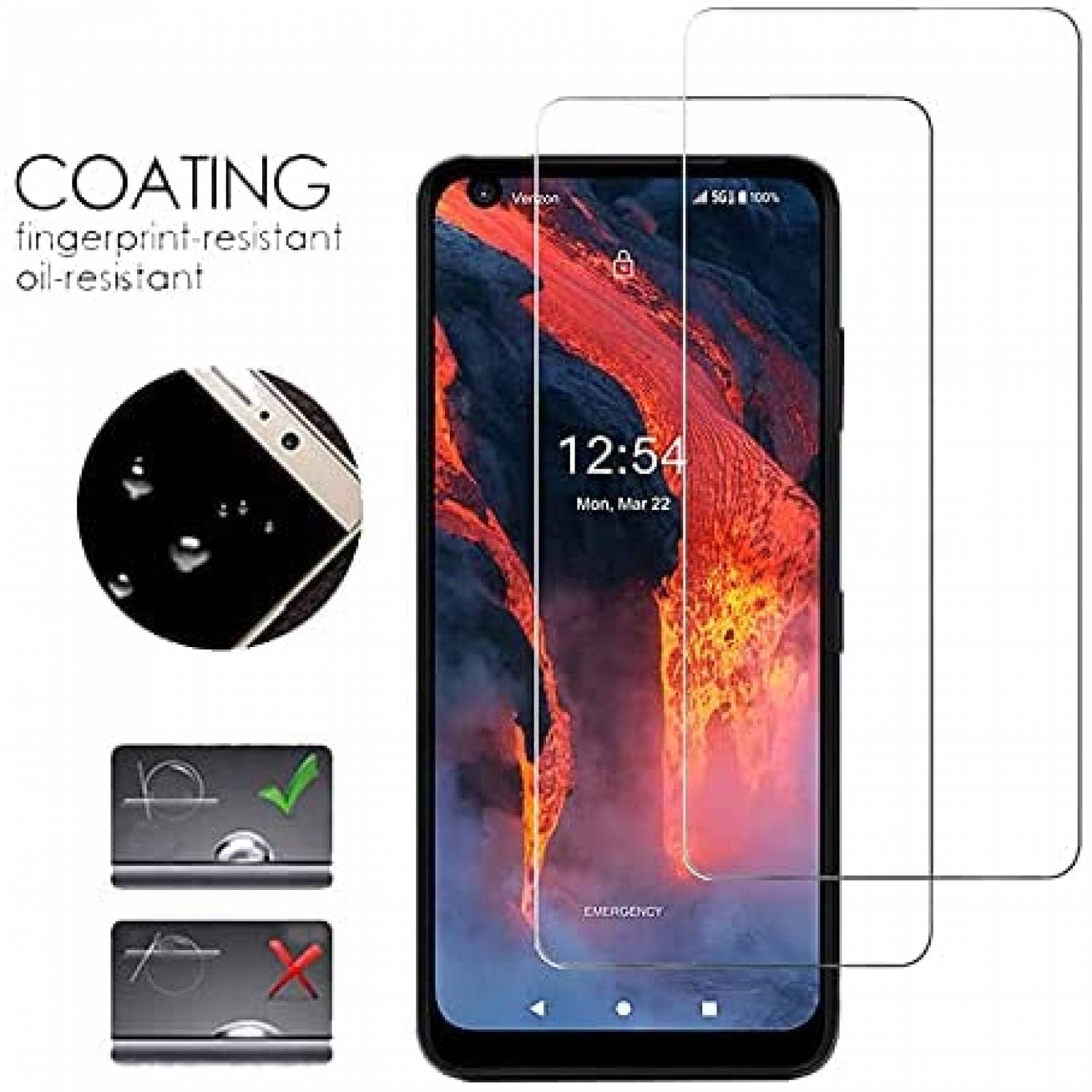 Pack protector Orbic Myra 5G VIESUP x2 -Transparente