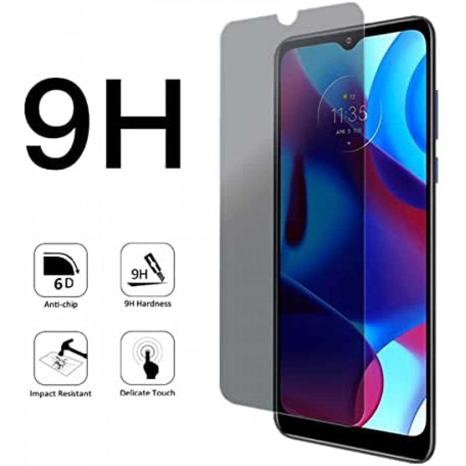 Pack protector Motorola Moto G VIESUP x2 privacidad -Negro