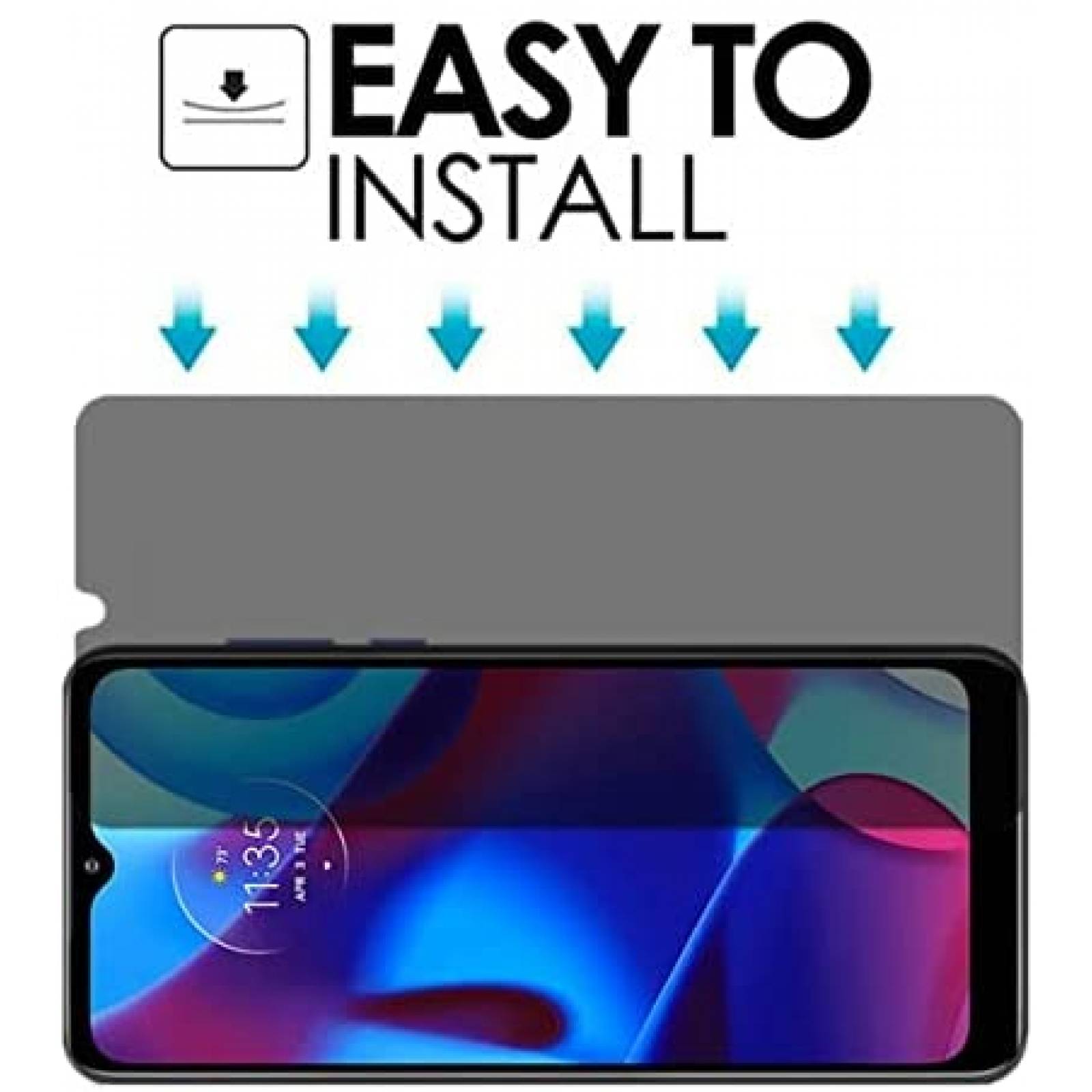 Pack protector Motorola Moto G VIESUP x2 privacidad -Negro