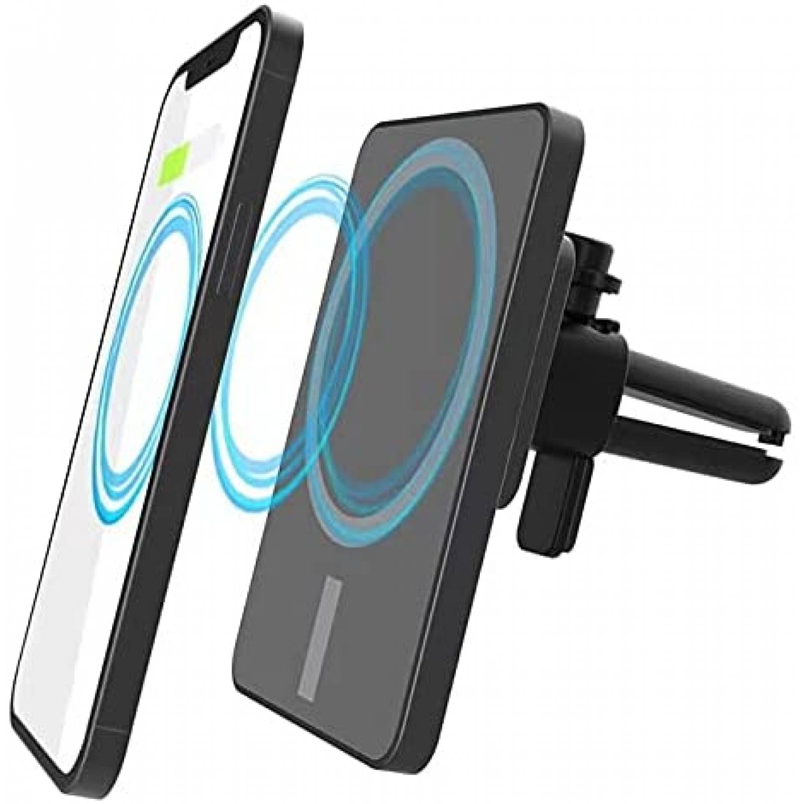 Stand cargador telefono auto dongguanshi magnetico 15W-Negro
