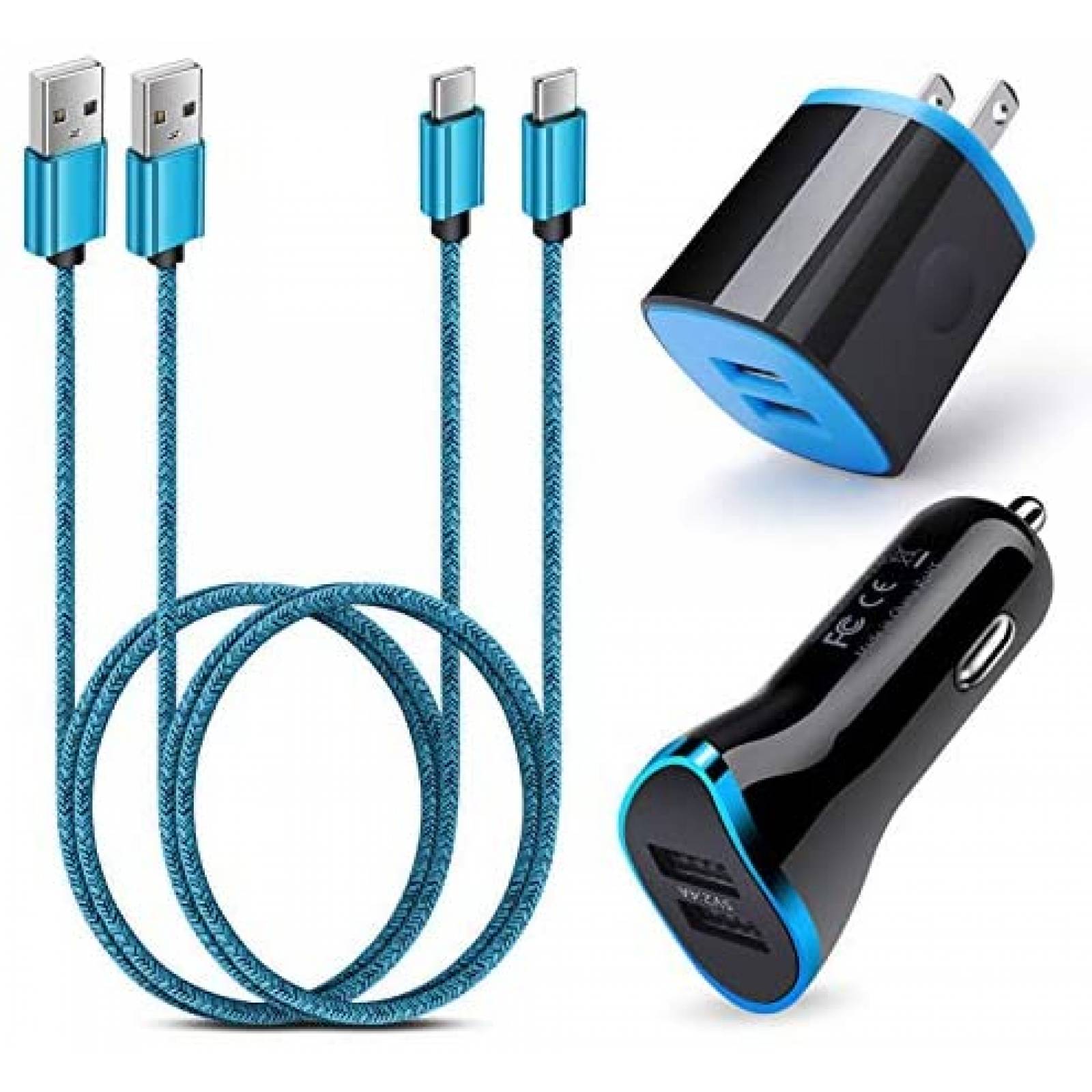 Cargador Cebkit 6 ft para Samsung Galaxy S21 Ultra 5G -Negro