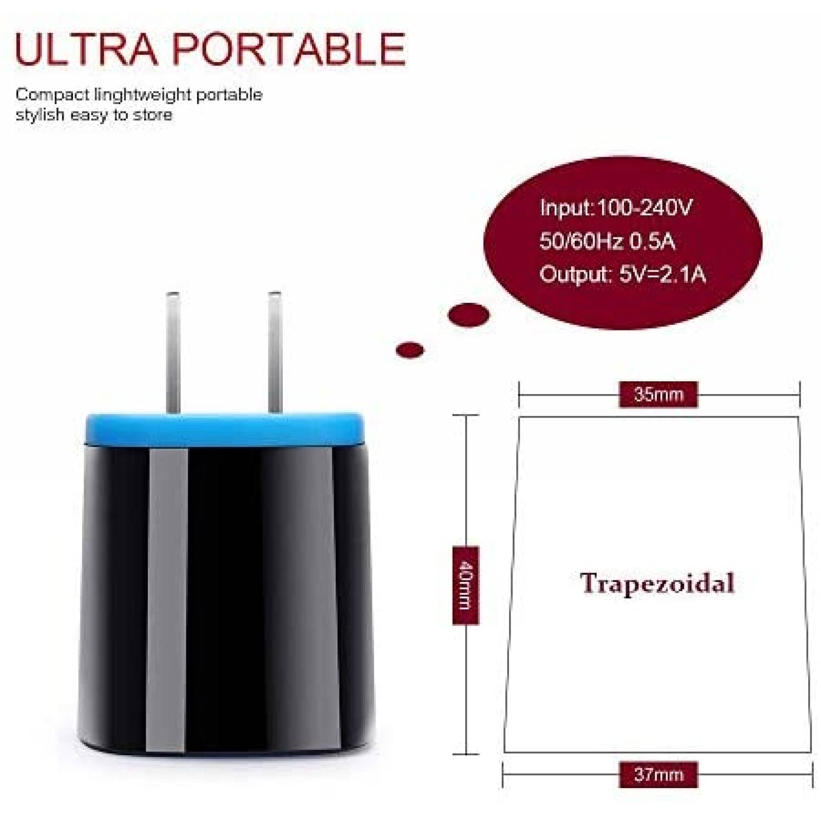 Cargador Cebkit 6 ft para Samsung Galaxy S21 Ultra 5G -Negro