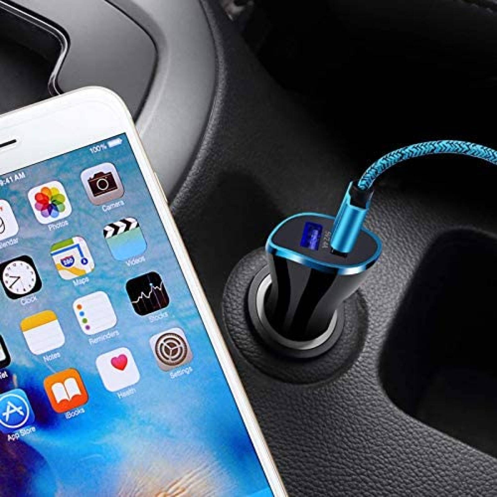 Cargador Cebkit 6 ft para Samsung Galaxy S21 Ultra 5G -Negro