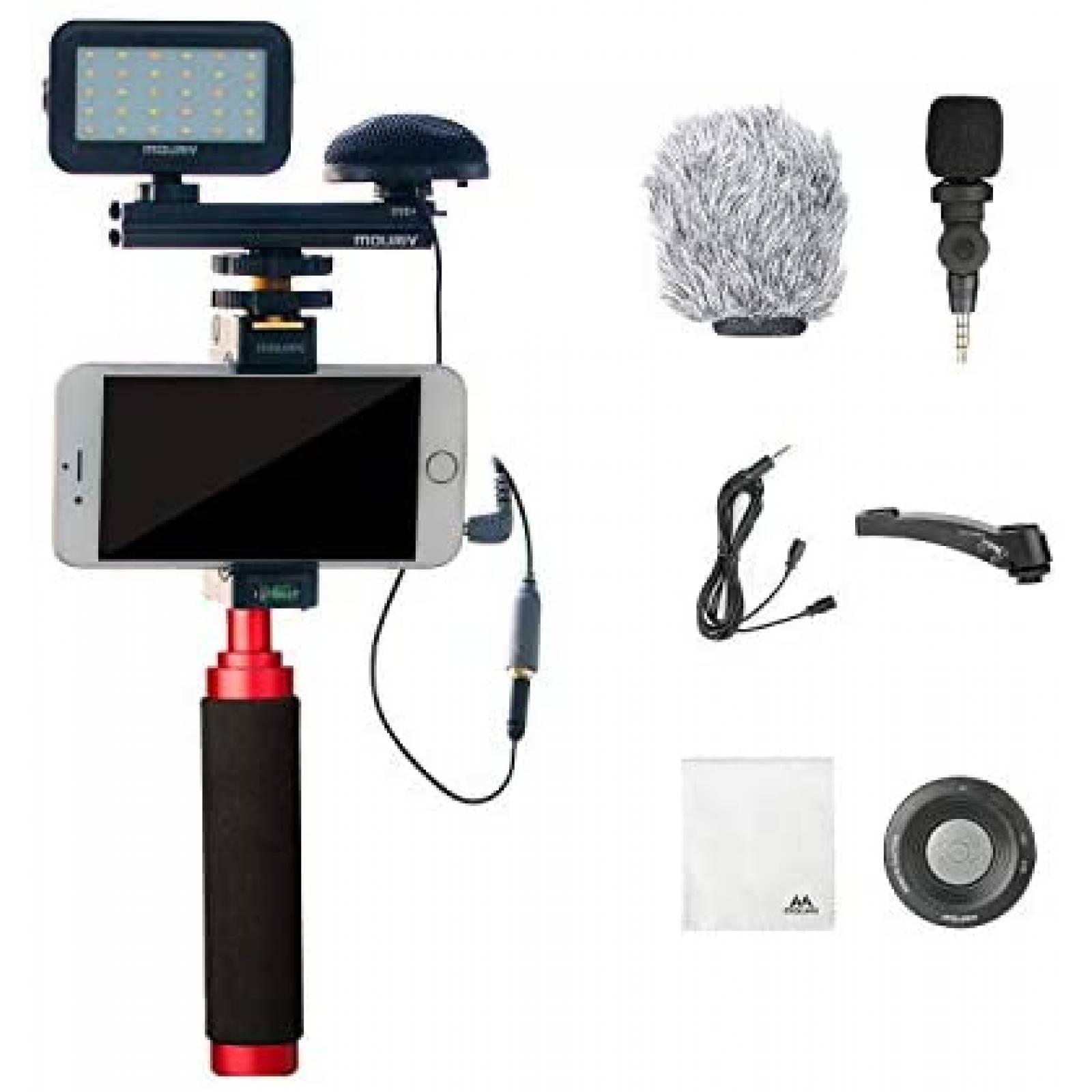Kit de Grabacion de Video Mouriv PV-2 para Smartphone -Negro