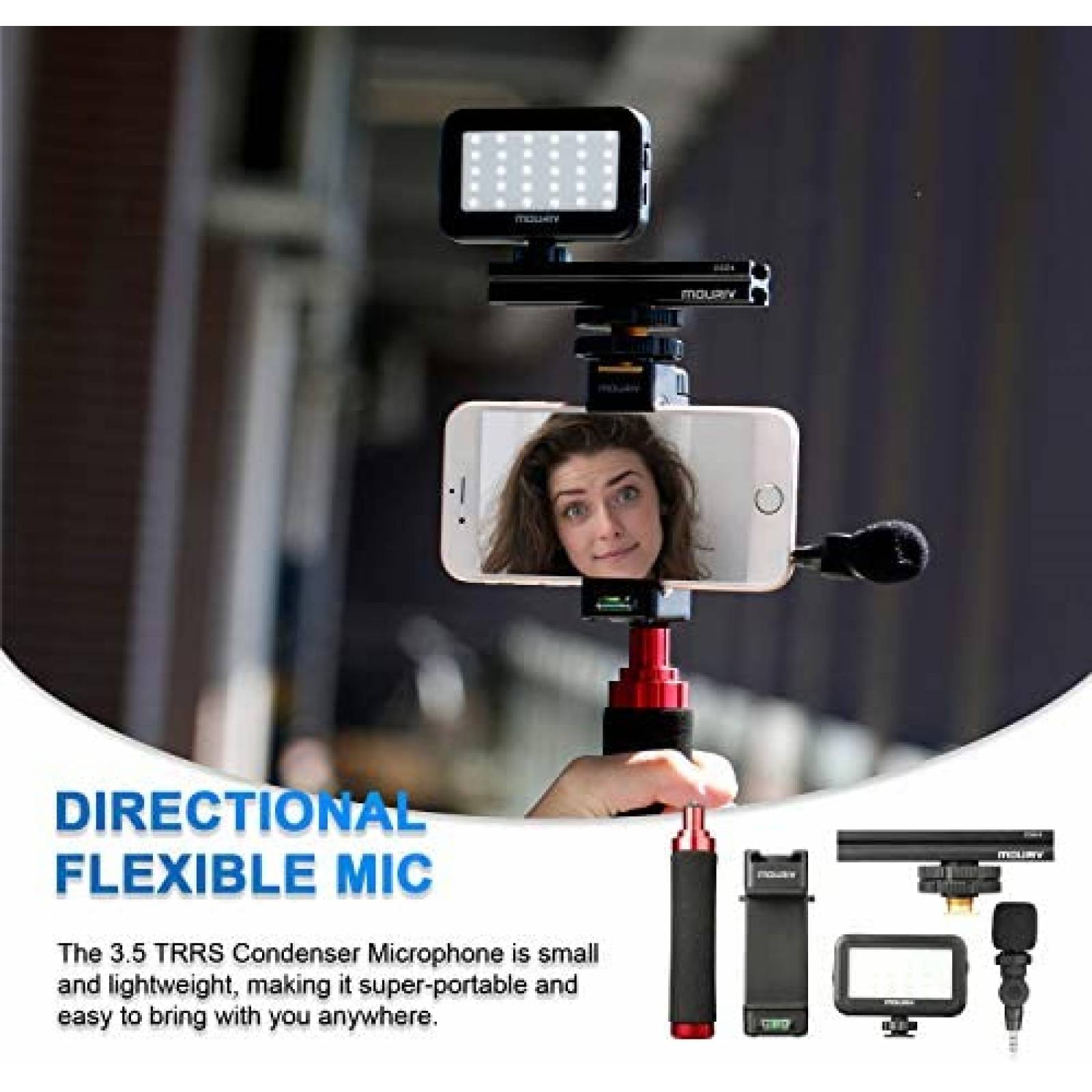 Kit de Grabacion de Video Mouriv PV-2 para Smartphone -Negro