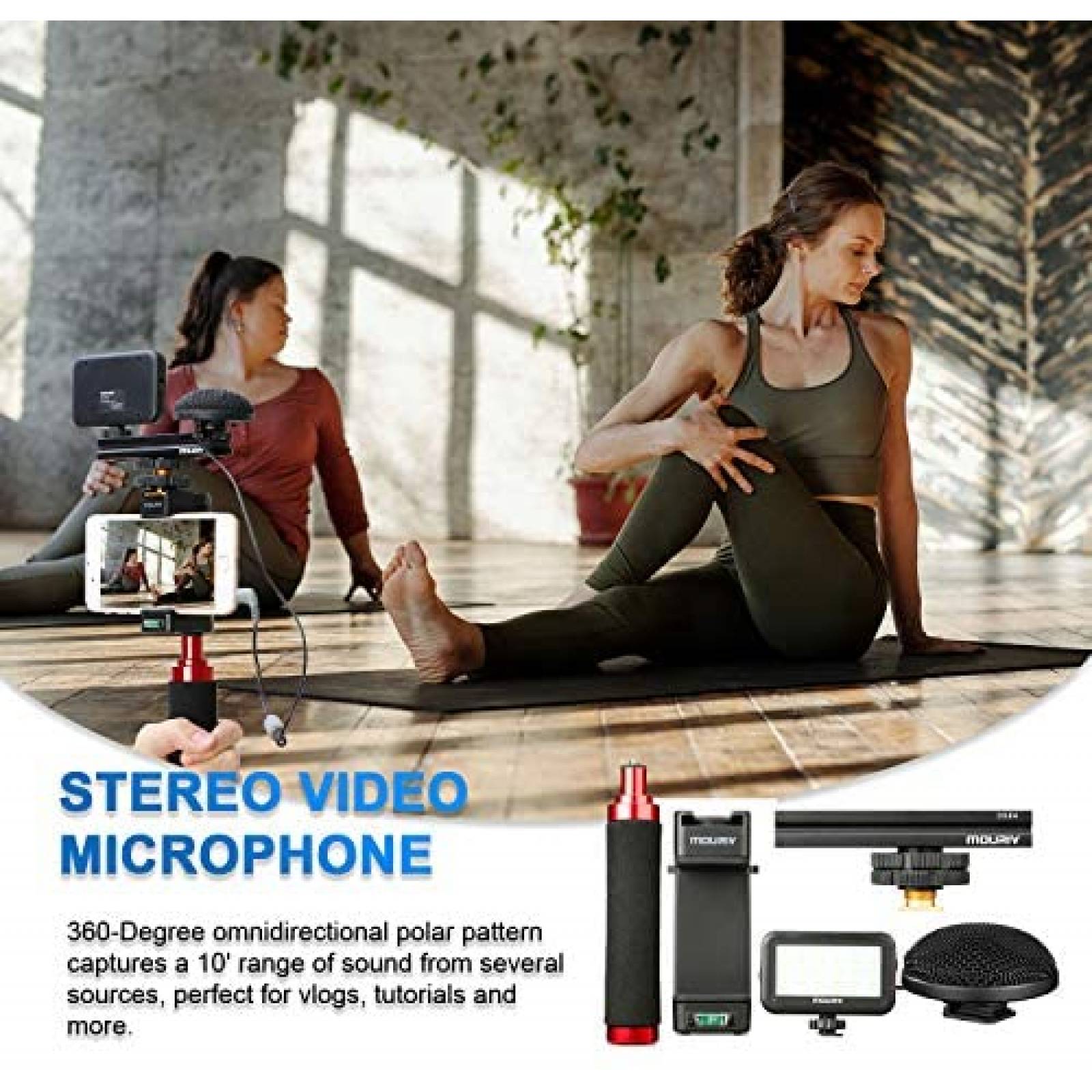 Kit de Grabacion de Video Mouriv PV-2 para Smartphone -Negro