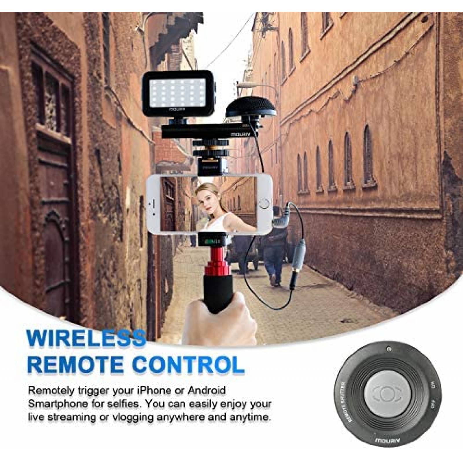 Kit de Grabacion de Video Mouriv PV-2 para Smartphone -Negro