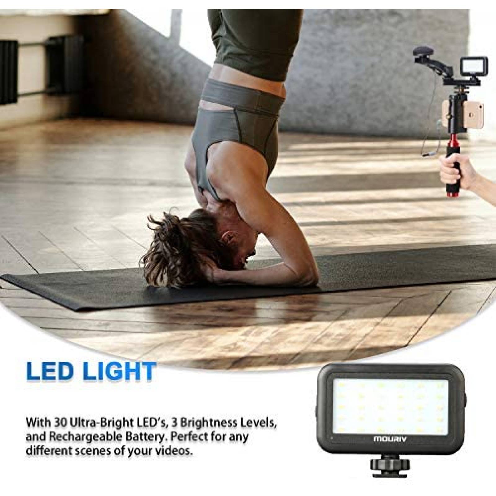 Kit de Grabacion de Video Mouriv PV-2 para Smartphone -Negro