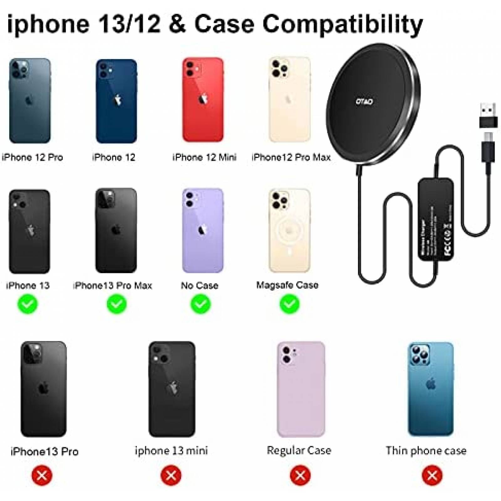 Soporte Magnetico para Celular OTAO para Carro -Negro