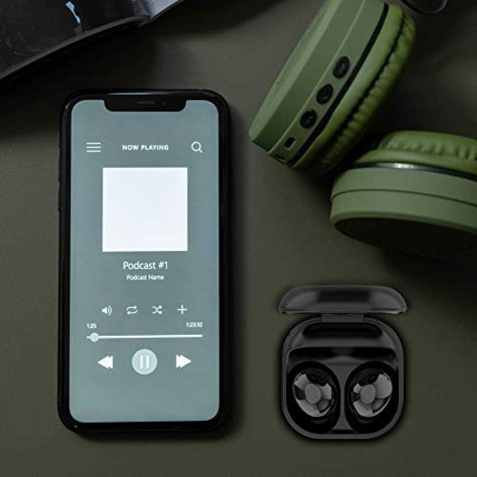 Estuche Cargador ECSEM para Samsung Galaxy Buds Pro -Negro