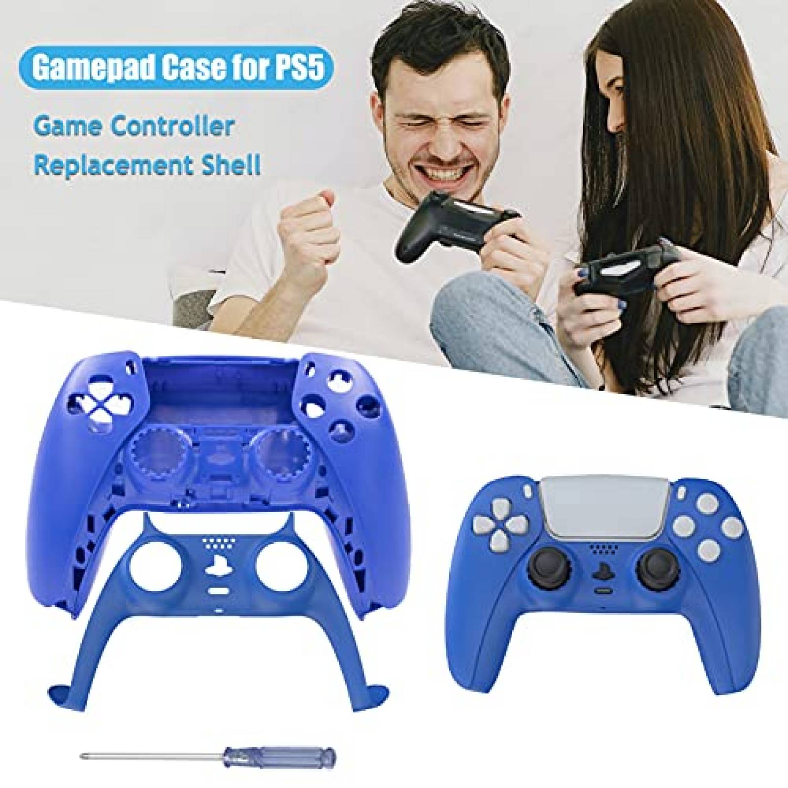 Carcasa de repuesto para control PS5 arVin 360 -Azul