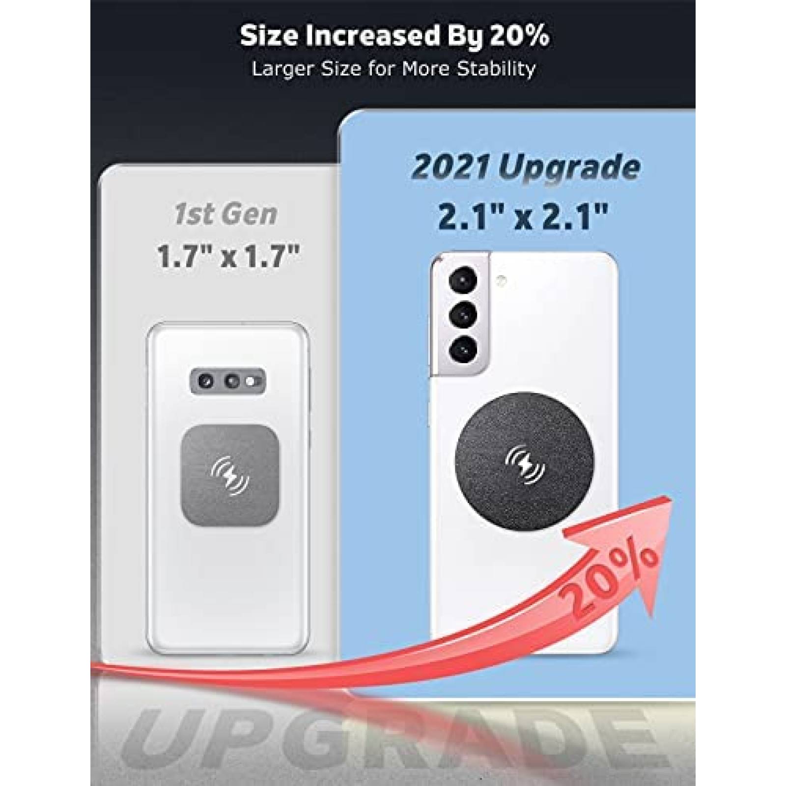 Sticker Magnetico eSamcore 224-2 2 unidades Cargador -Negro