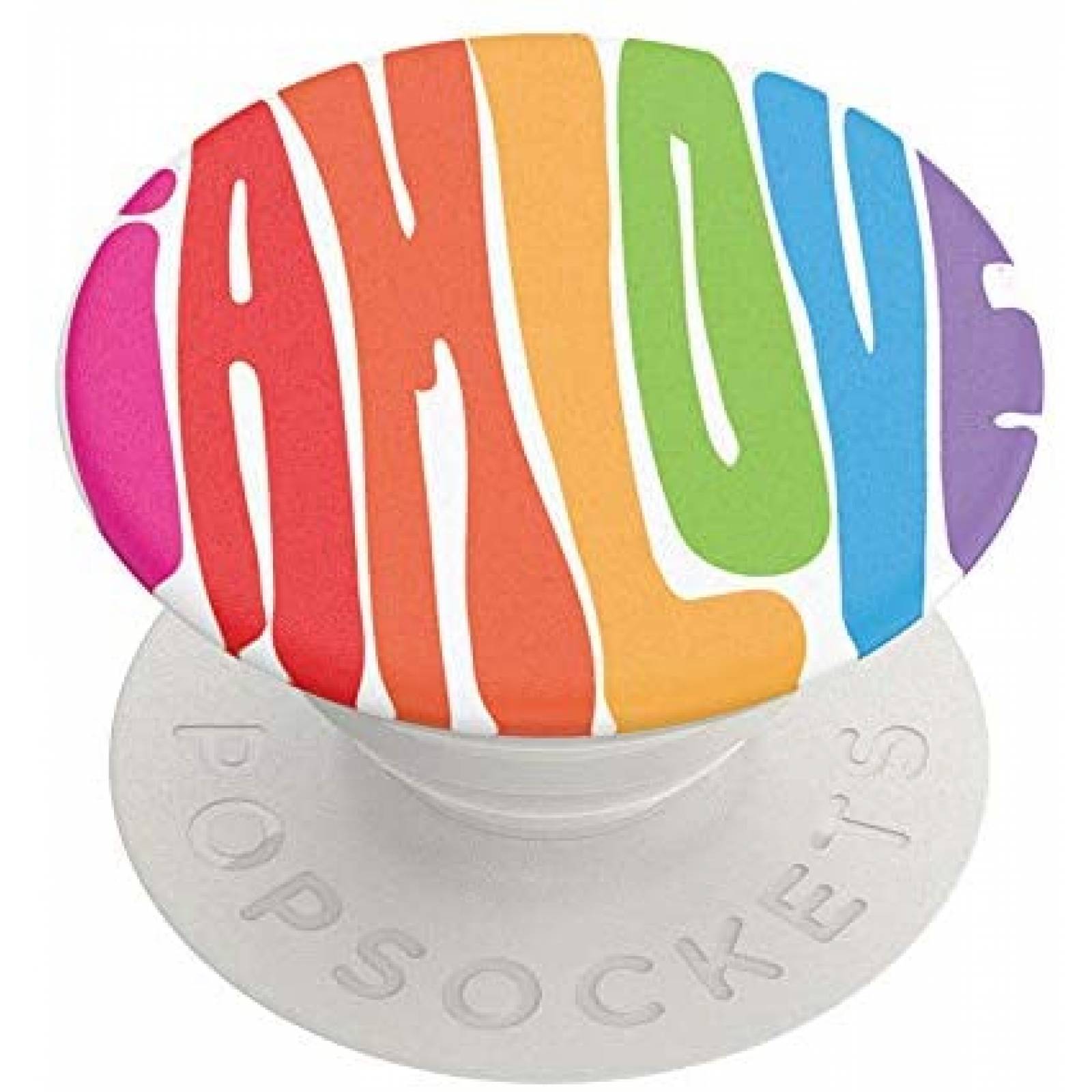 PopGrip PopSockets I AM LOVE Superficies Lisas -Blanco