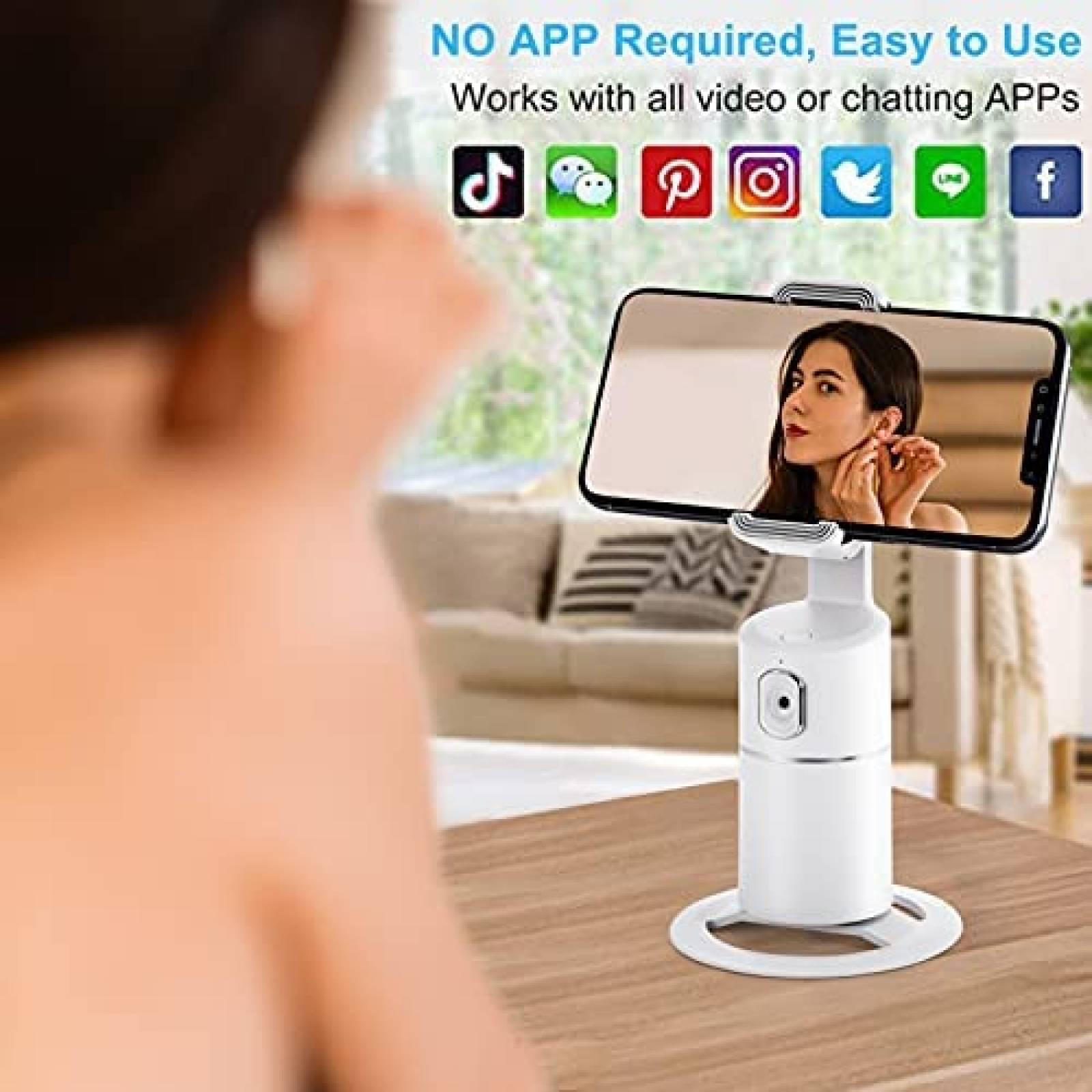 Tripode para Celular NYOOLO c/Seguimiento Automatico -Blanco