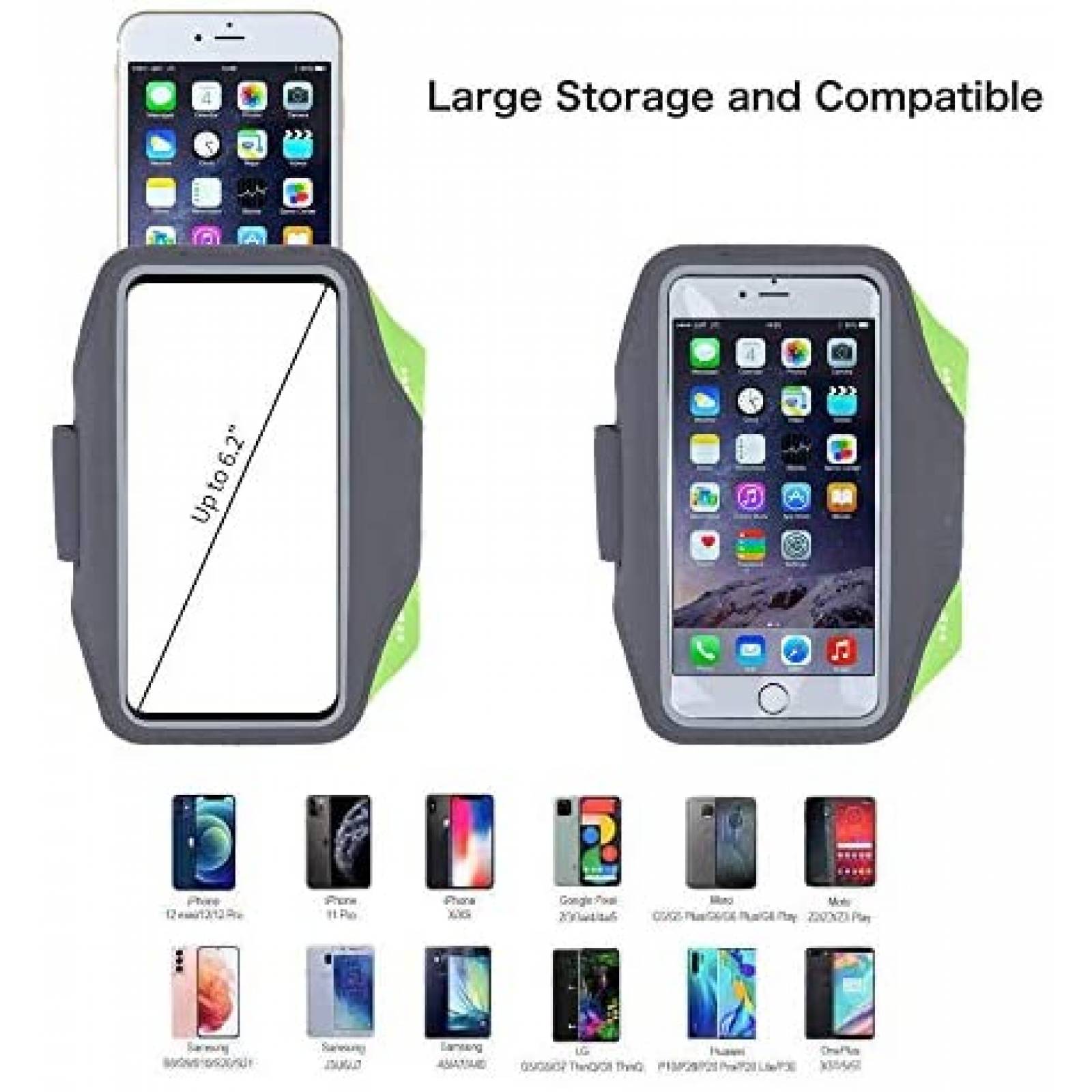 Banda de Brazo Tengyue para Celular de 6.1'' -Gris