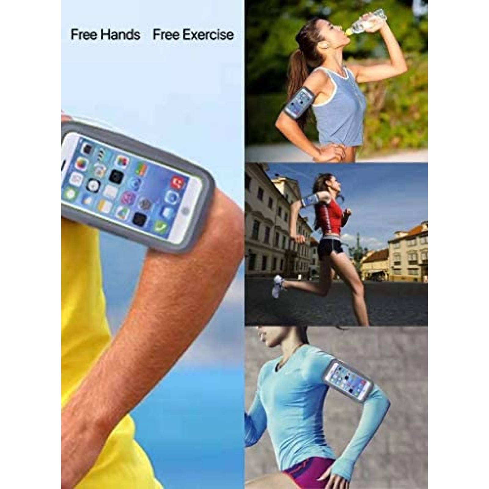 Banda de Brazo Tengyue para Celular de 6.1'' -Gris