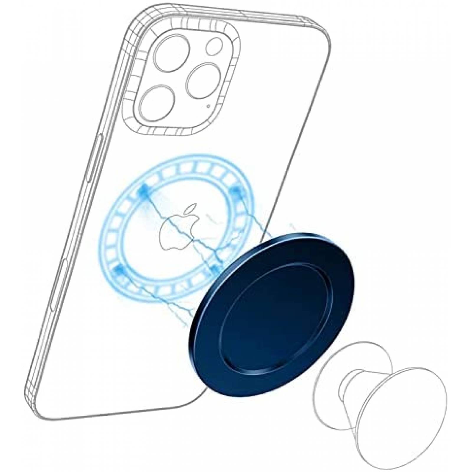 Soporte de anillo para telefono enGMOLPHY Base magnetica