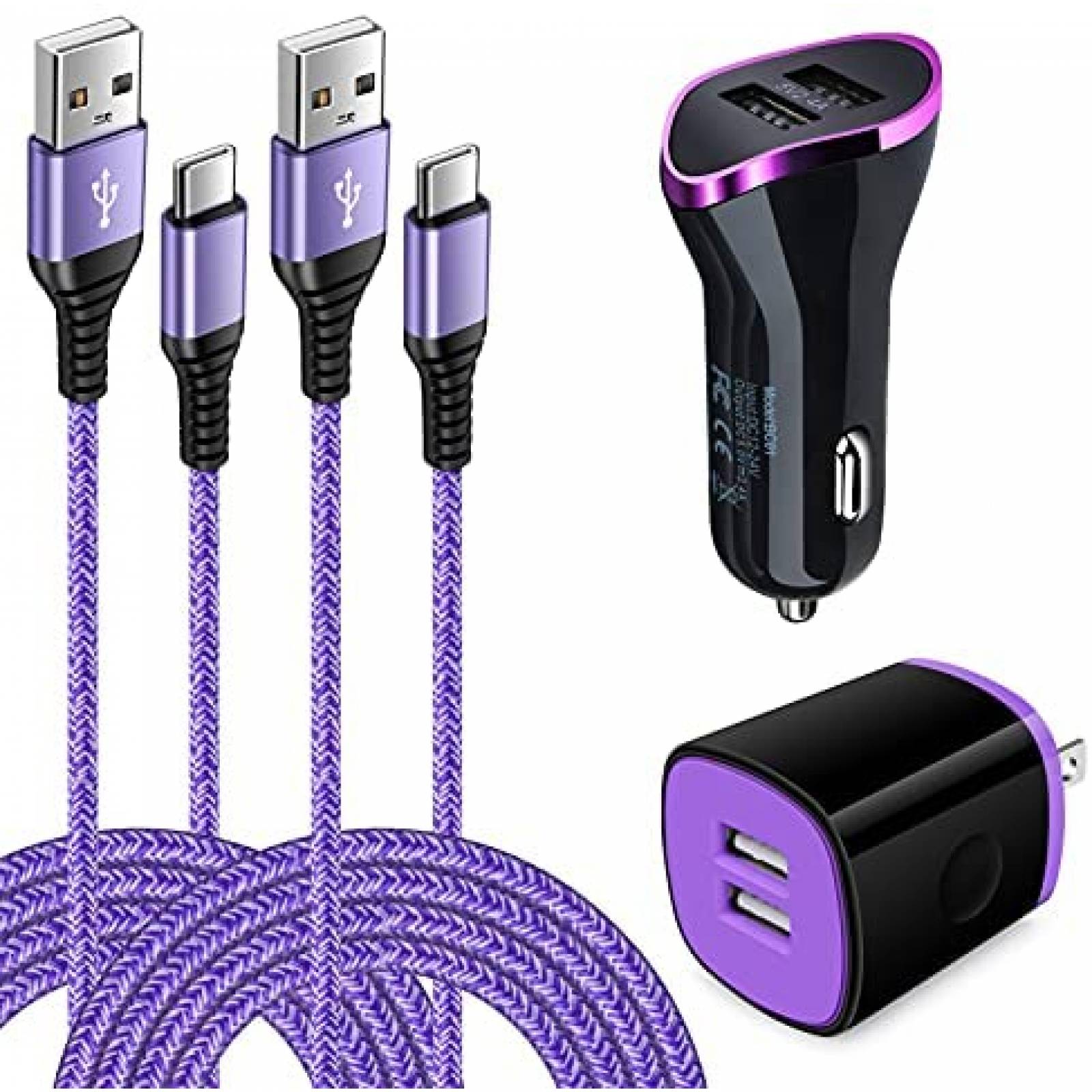 Cargador Carro Amtobo Galaxy S21 Compatible USB C Muro