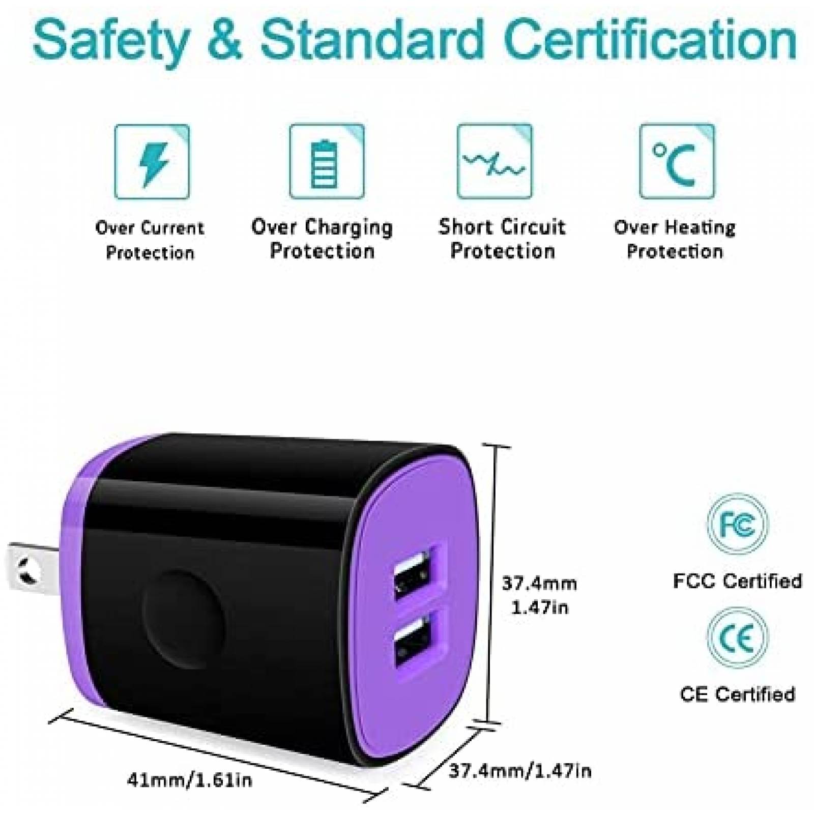 Cargador Carro Amtobo Galaxy S21 Compatible USB C Muro