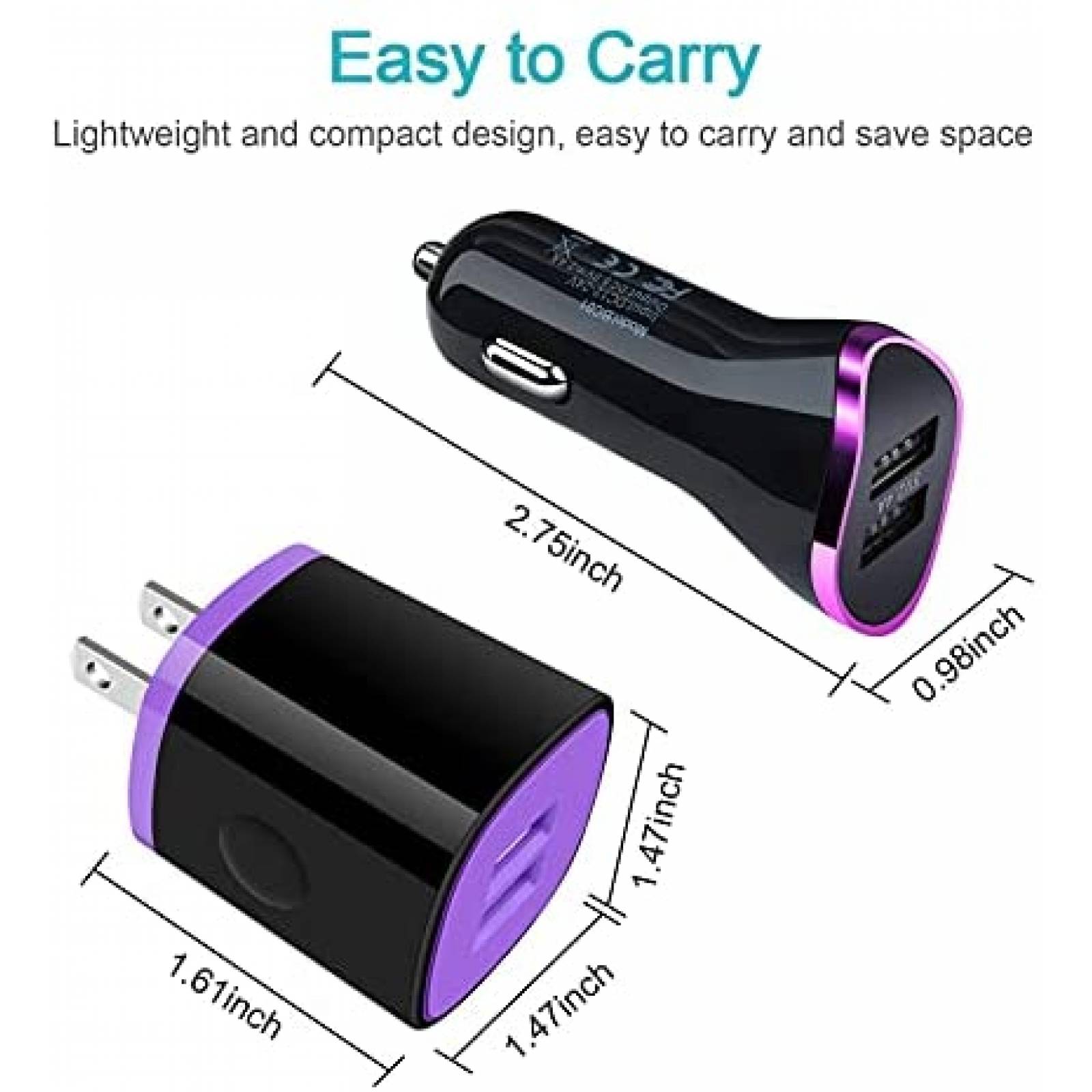 Cargador Carro Amtobo Galaxy S21 Compatible USB C Muro