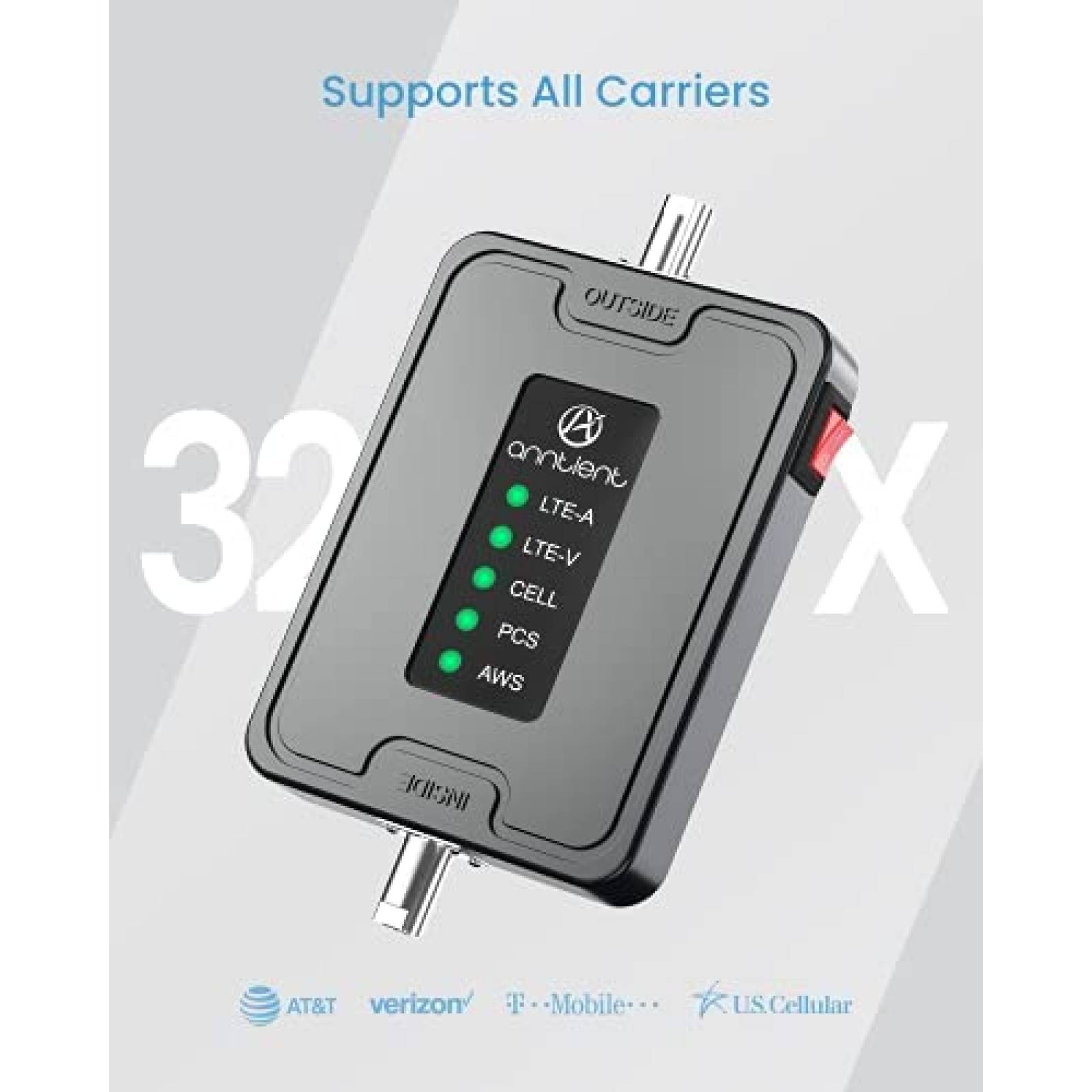 Booster Señal Celular A ANNTLENT PAra Carro Compatible 4G