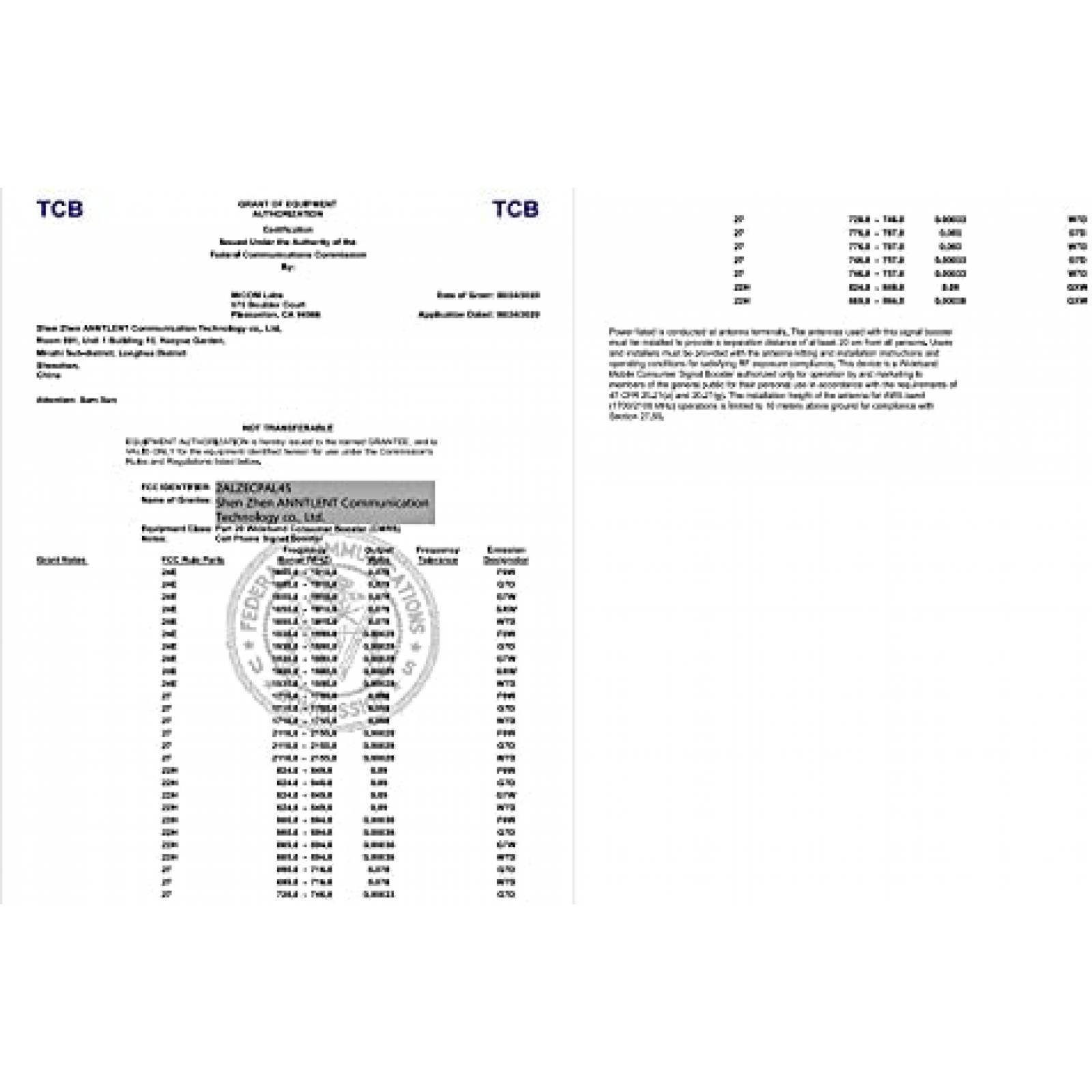 Booster Señal Celular A ANNTLENT PAra Carro Compatible 4G
