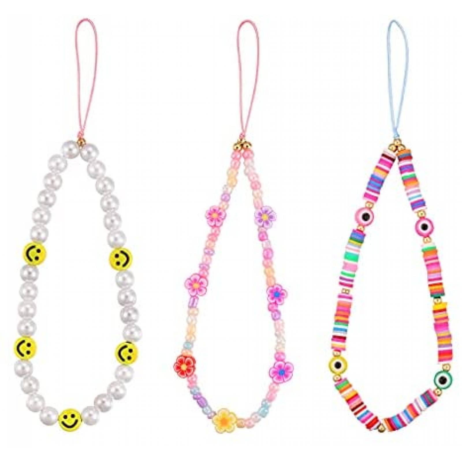 Correas de Decoracion Honsny 3pzas para Celular -Multicolor