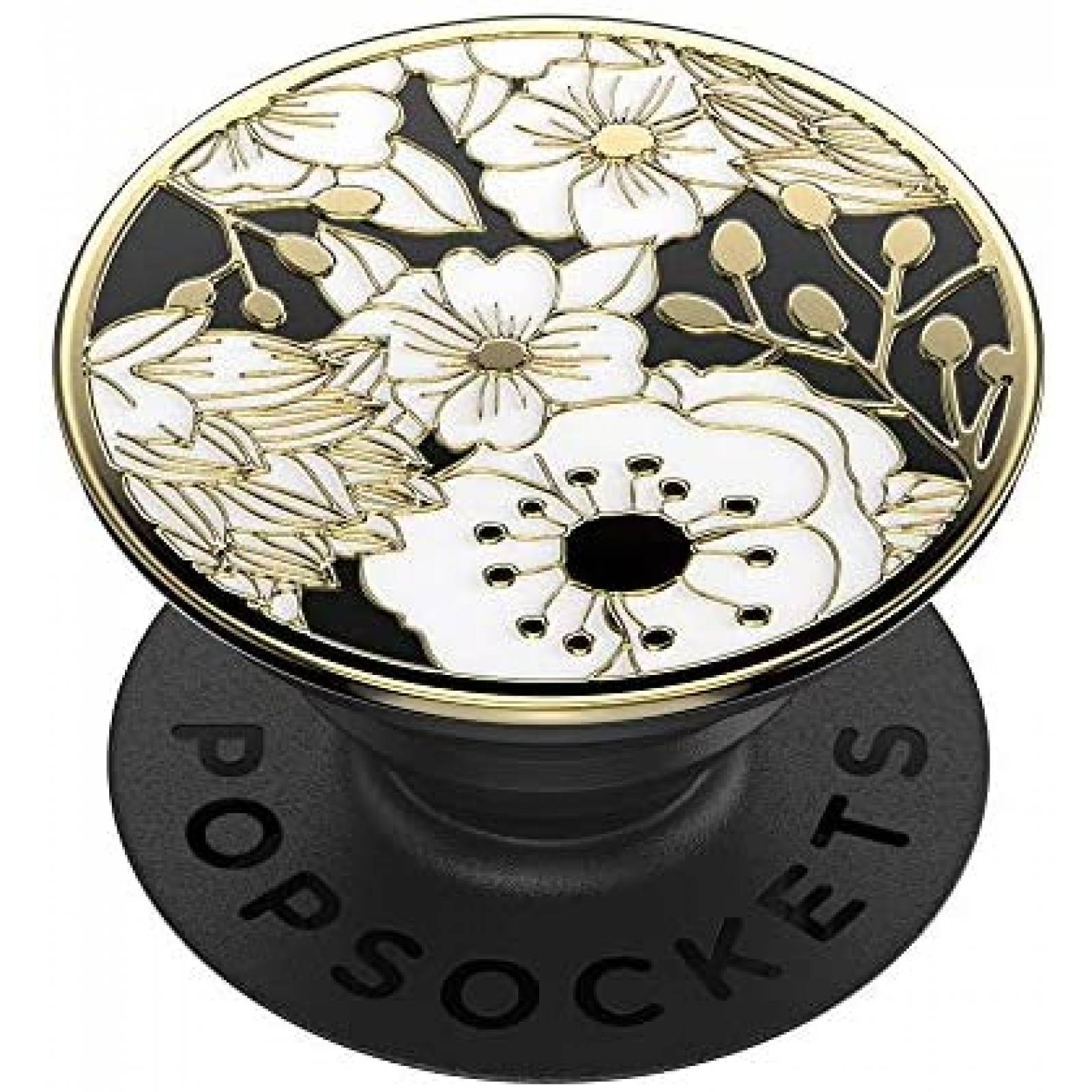 PopGrip PopSockets Floral de plastico -Negro/blanco