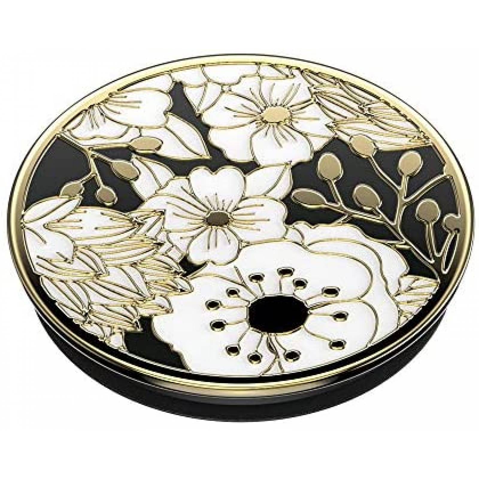 PopGrip PopSockets Floral de plastico -Negro/blanco