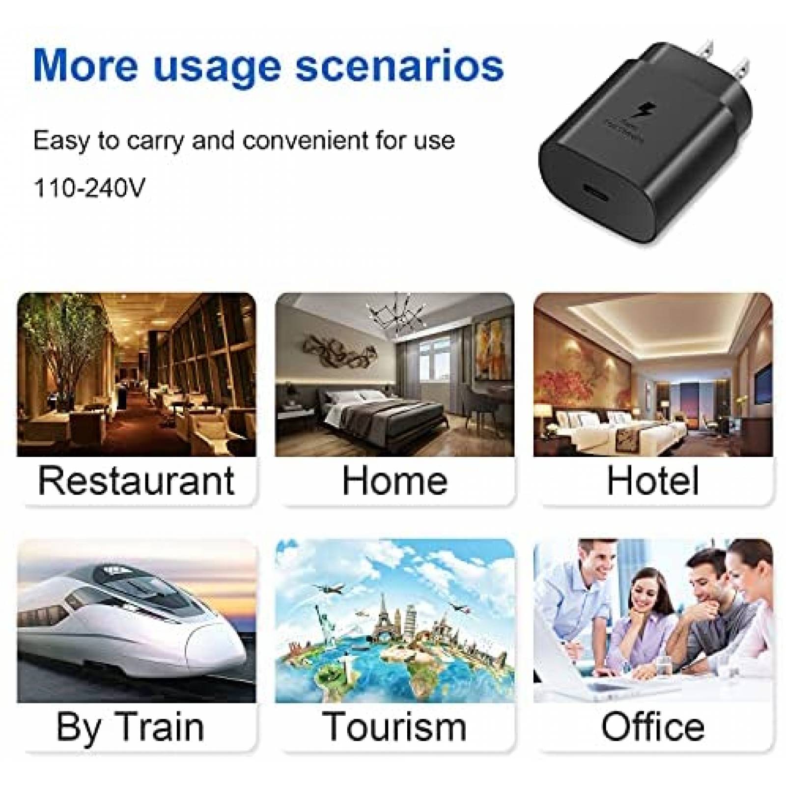 Cargador smartphone Novobit EP-TA800 Carga rapida Tipo C