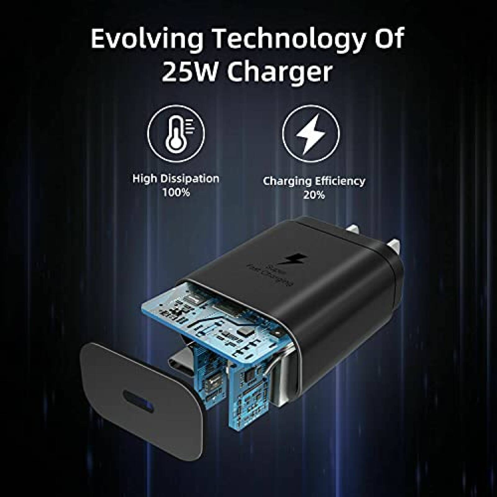 Cargador Necano 2 Pzs Compatible Con Galaxy S21 Carga Rapida