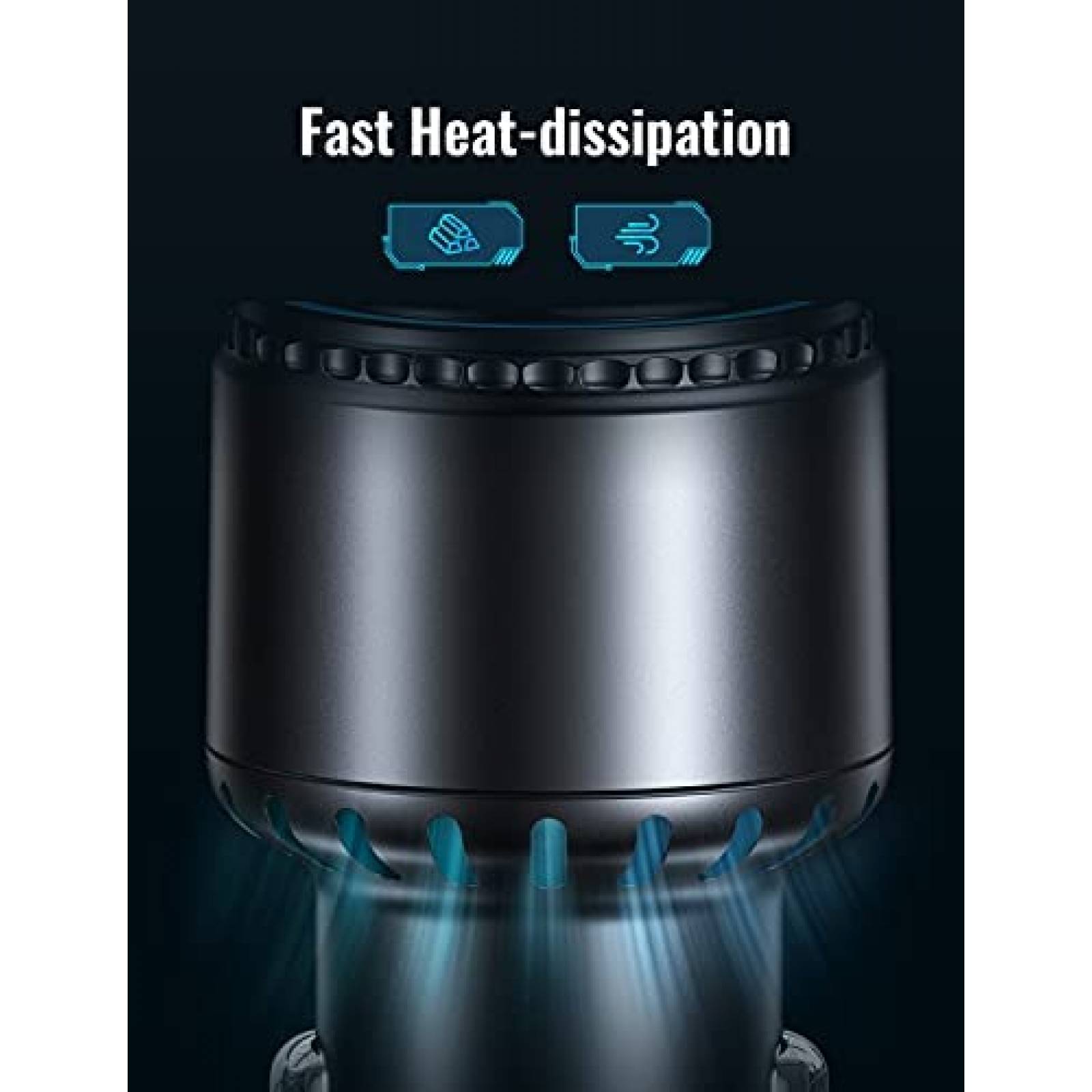 Cargador de coche AINOPE de carga rapida 63W USB C -Negro