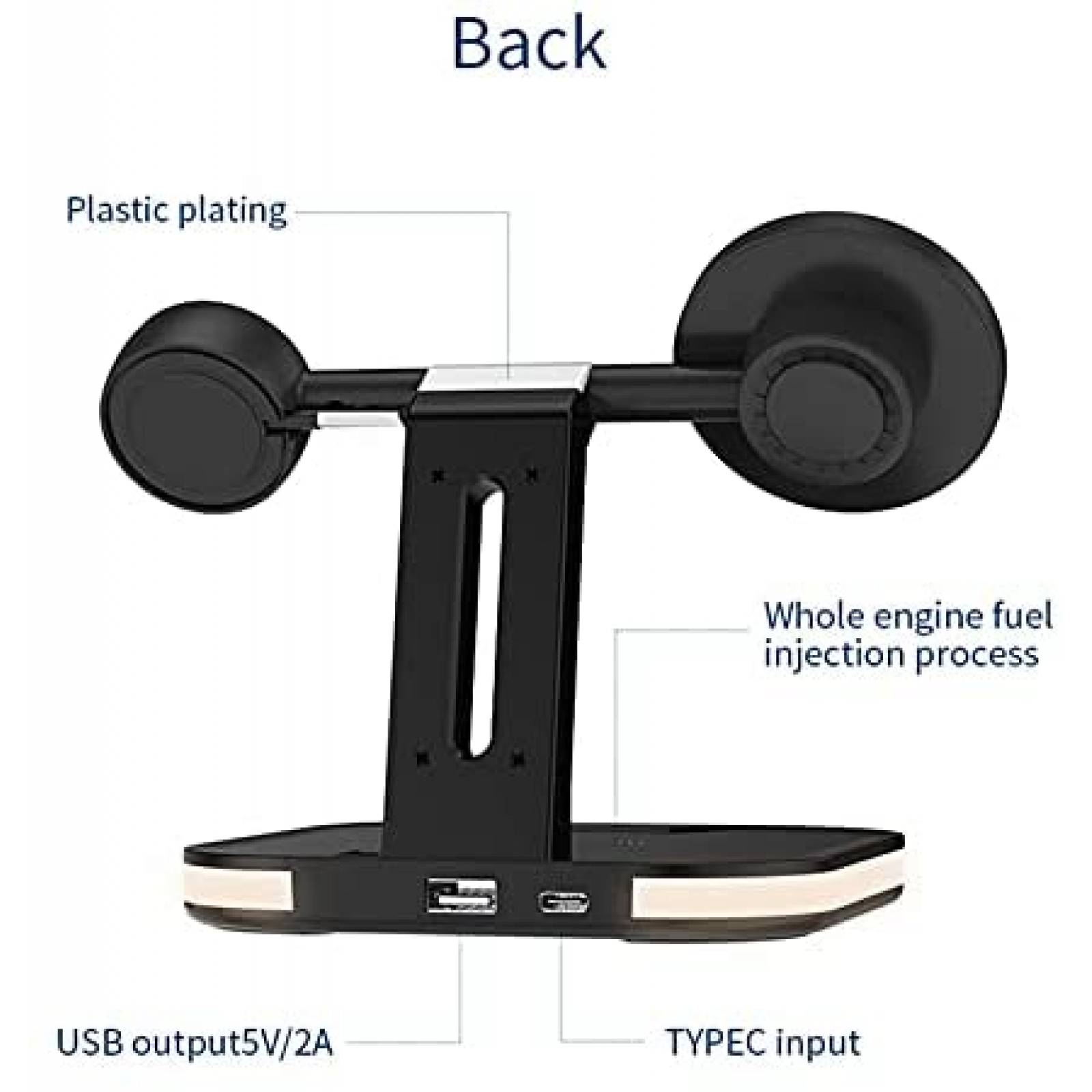 Soporte Cargador 3 en 1 Cricle para Celular/Audifonos/Reloj