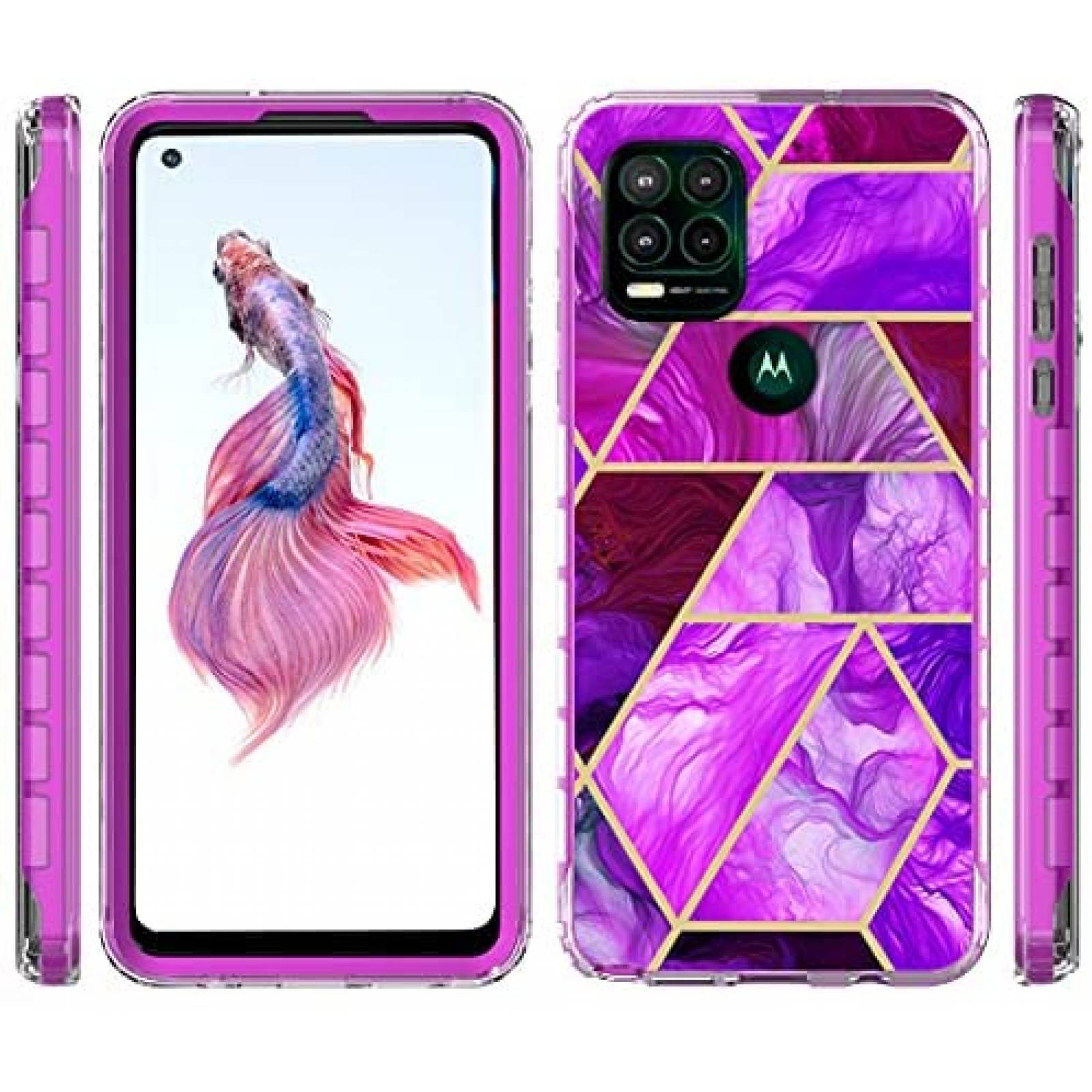 Funda Jeylly Compatible Con Moto G Stylus 5G -Morado