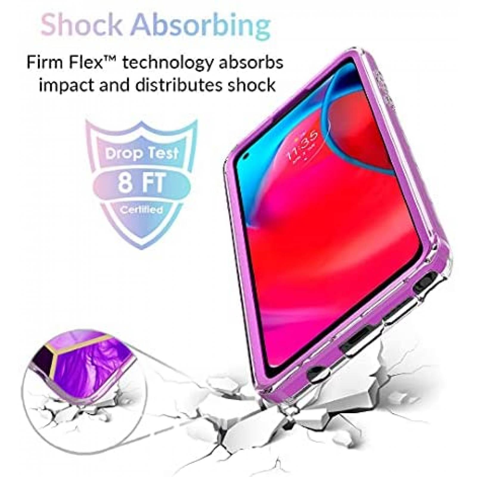 Funda Jeylly Compatible Con Moto G Stylus 5G -Morado