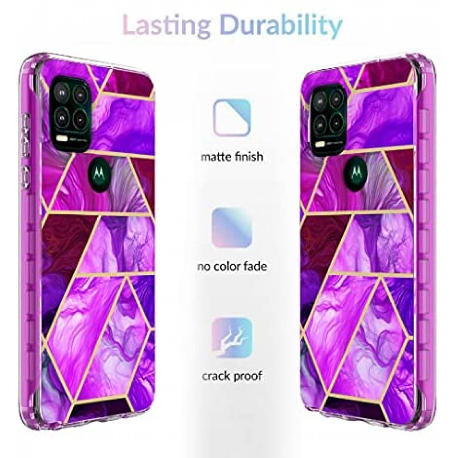Funda Jeylly Compatible Con Moto G Stylus 5G -Morado